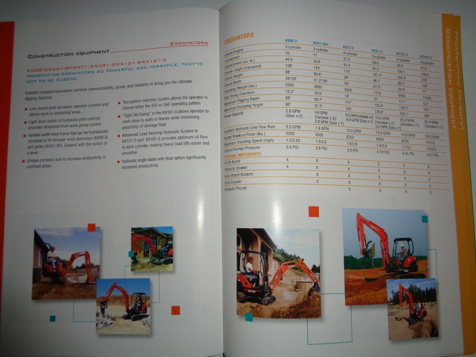 Kubota 2005 Full Line Sales Brochure Manual Tractor Excavator UTV Lawn Tractor