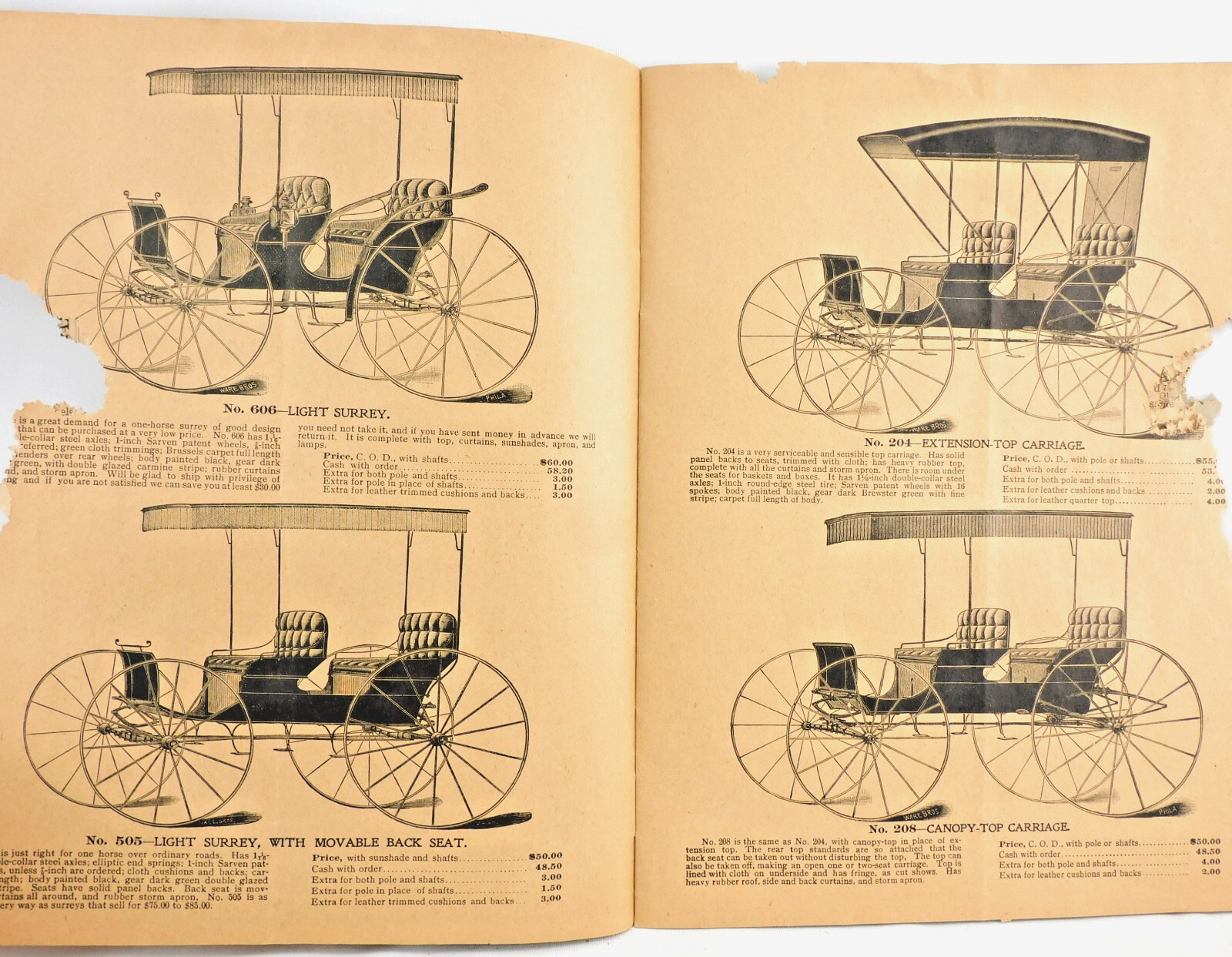 1897 Carriage And Harness Catalog Elkhart Indiana with PRICES Antique Brochure