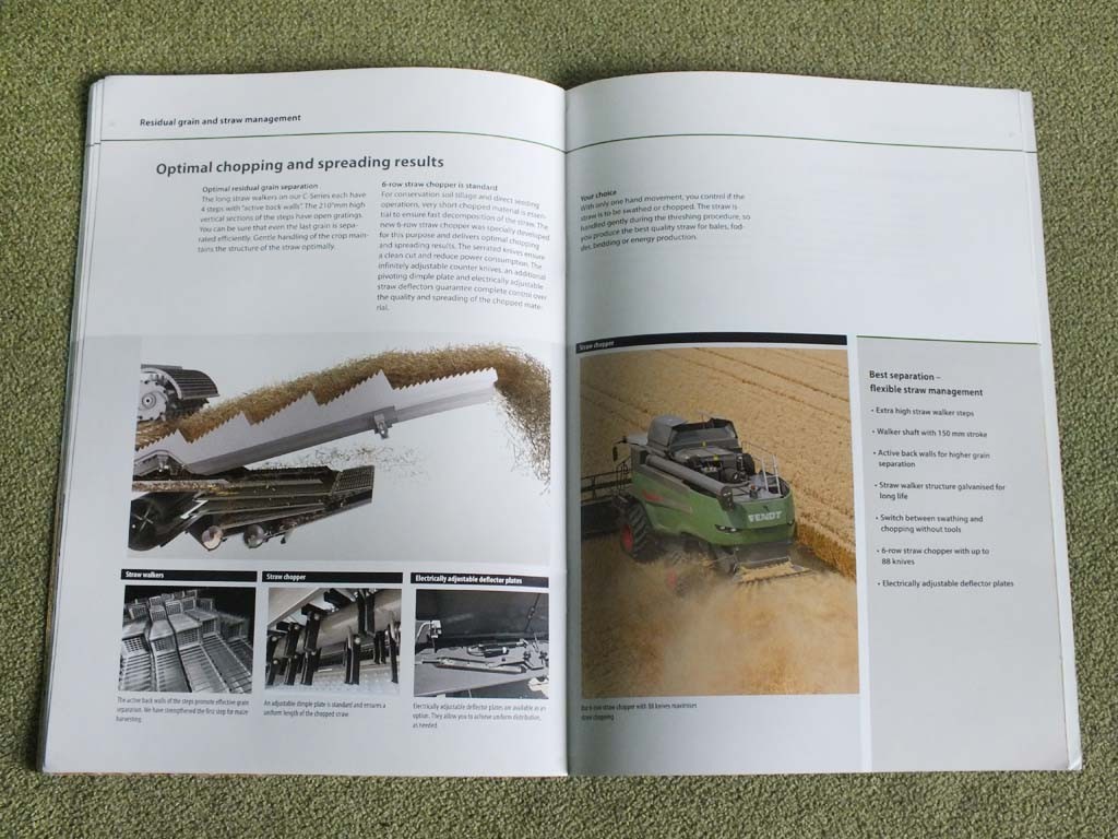 FENDT C-Series Grain Combine Argicultural Farm Equipment Brochure 2015
