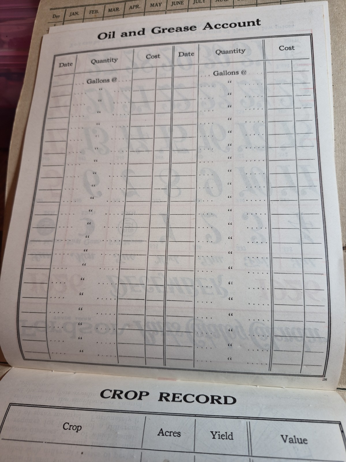 RALPH FULTON FORDSON TRACTOR CALENDAR AND PARTS LIST VINTAGE 100 Years Old! 1926