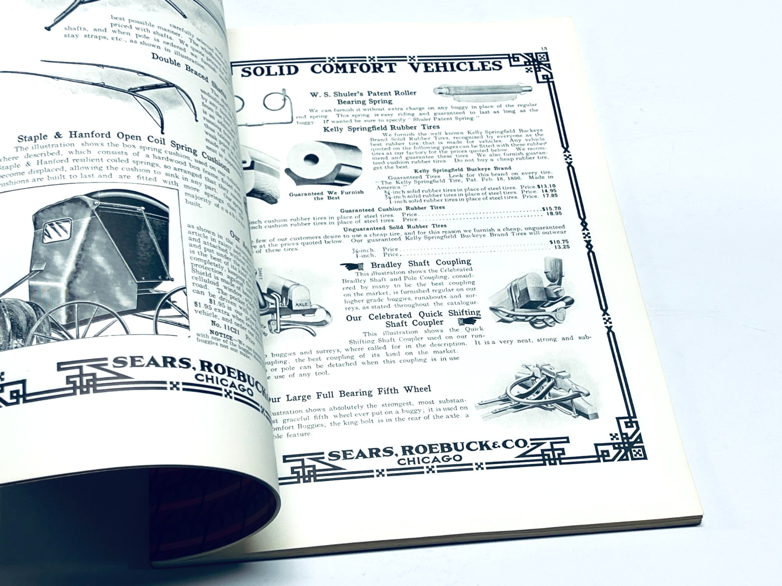 1908 Sears Roebuck & Co. Solid Comfort Vehicles Brochure