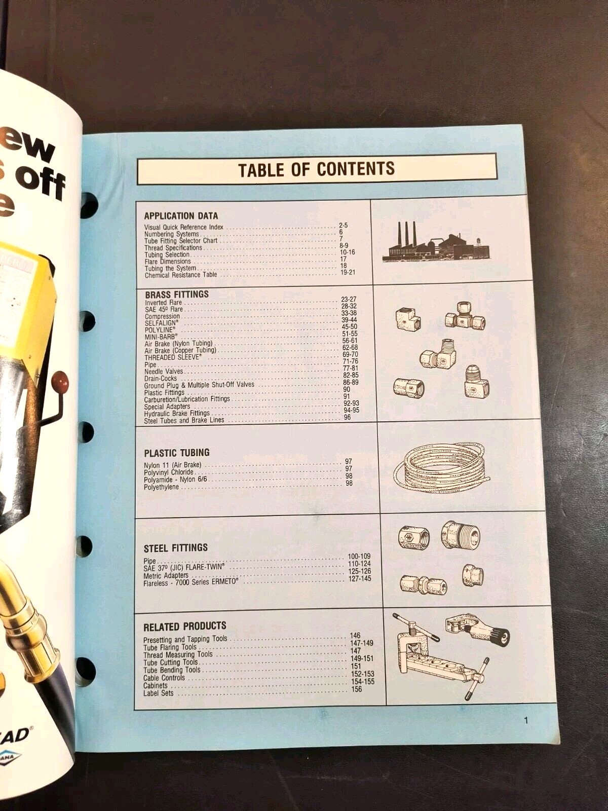 1986 Dana Weatherhead Pipe Fitting Dealer Advertising Catalog Brochure