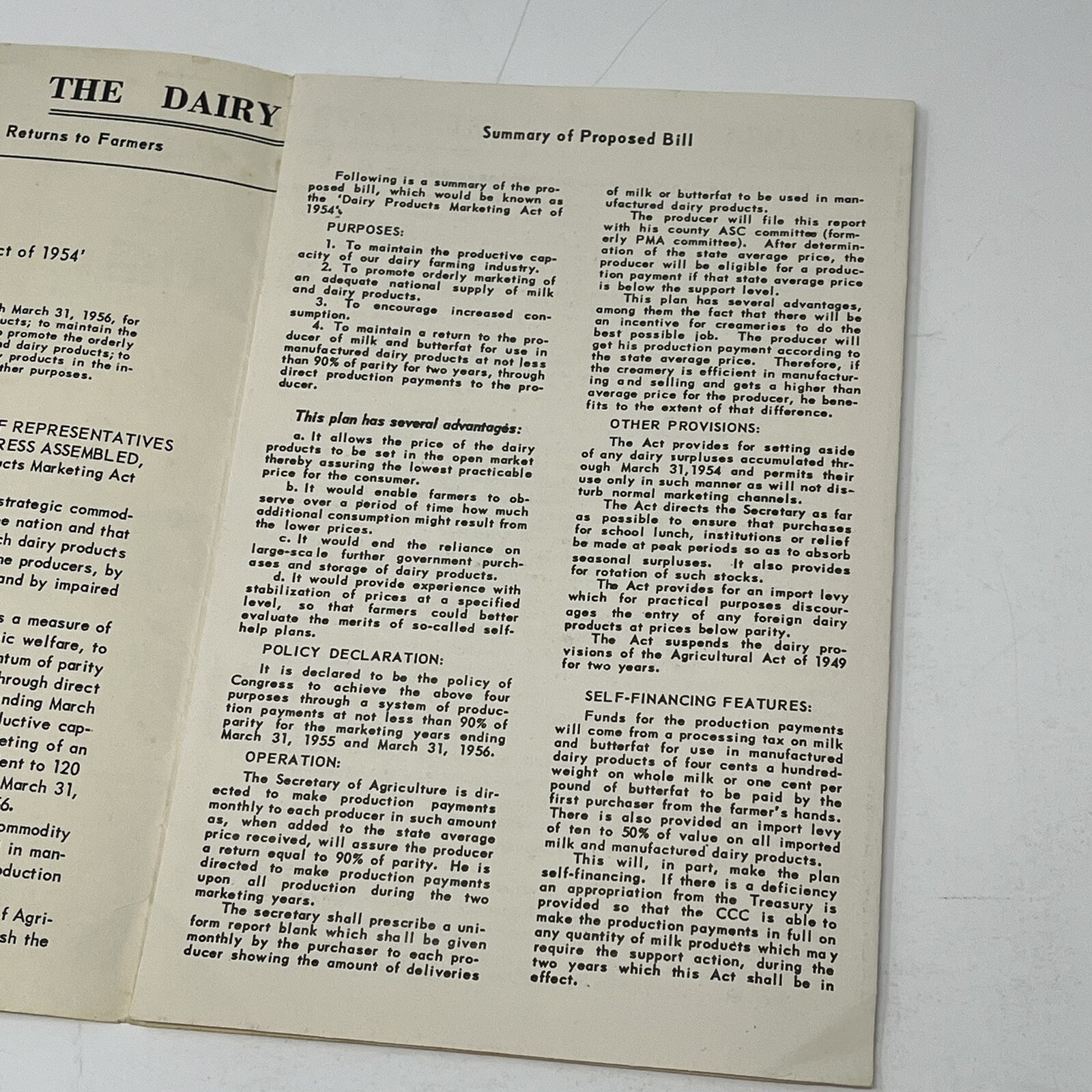 1954 There Is A Future For Dairy Farming Brochure Minnesota Farmers Union Farm