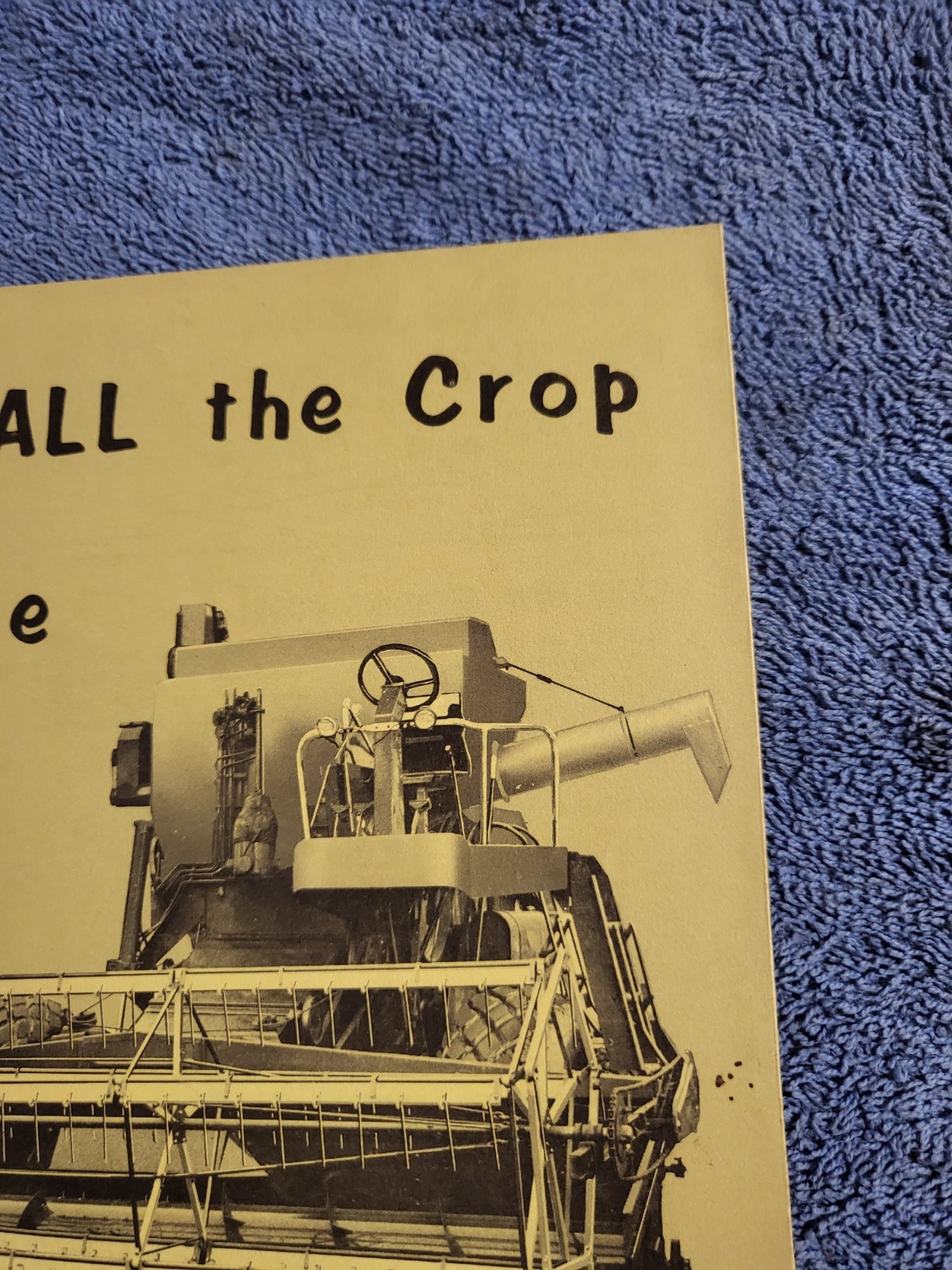 JE LOVE Vintage 1969 Brochure Flexible Floating Cutter Bar Harvesting Equipment