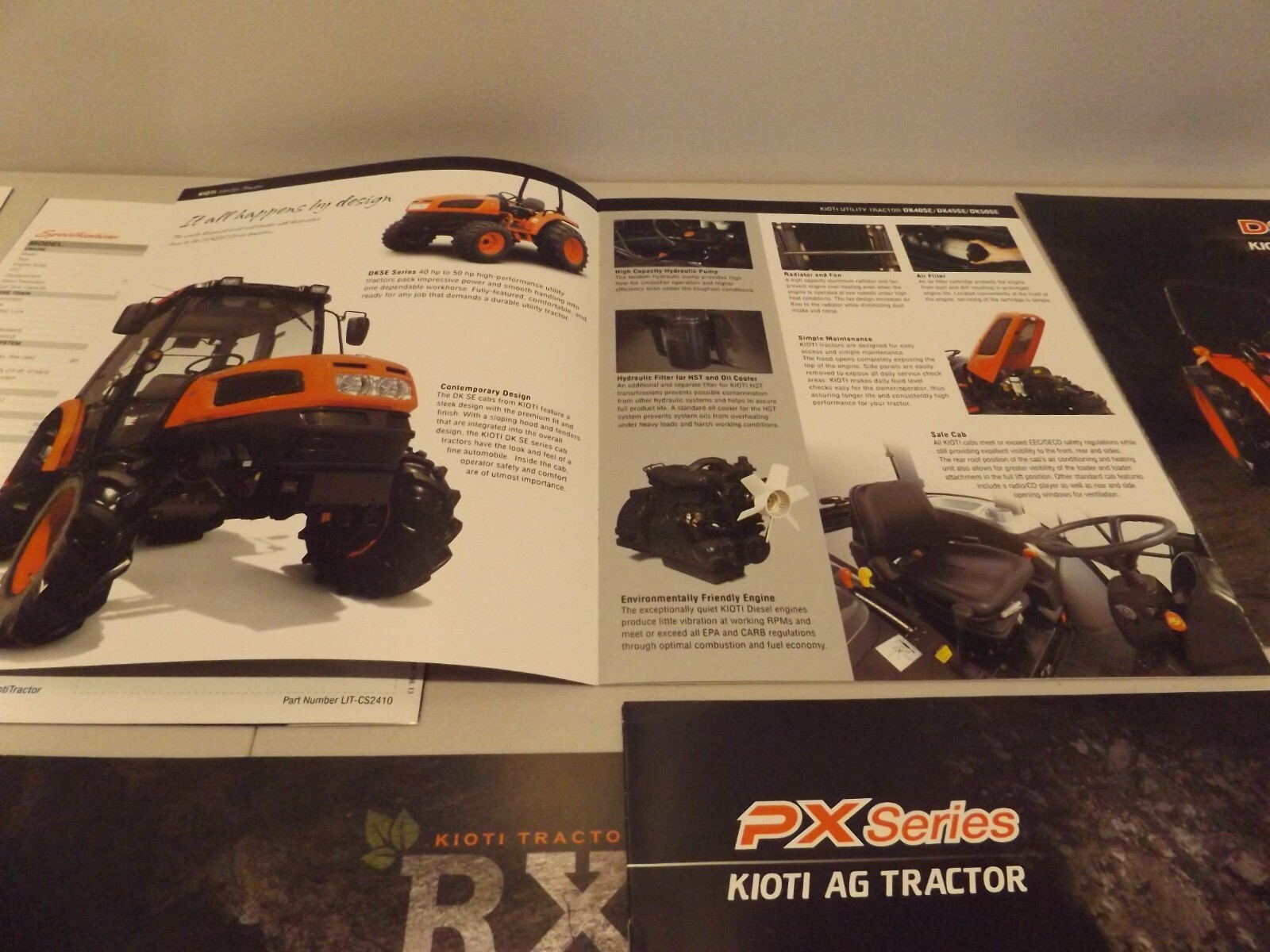 9-pc. KIOTI COMPACT, SUB-COMPACT, UTILITY TRACTORS, 2013-2014