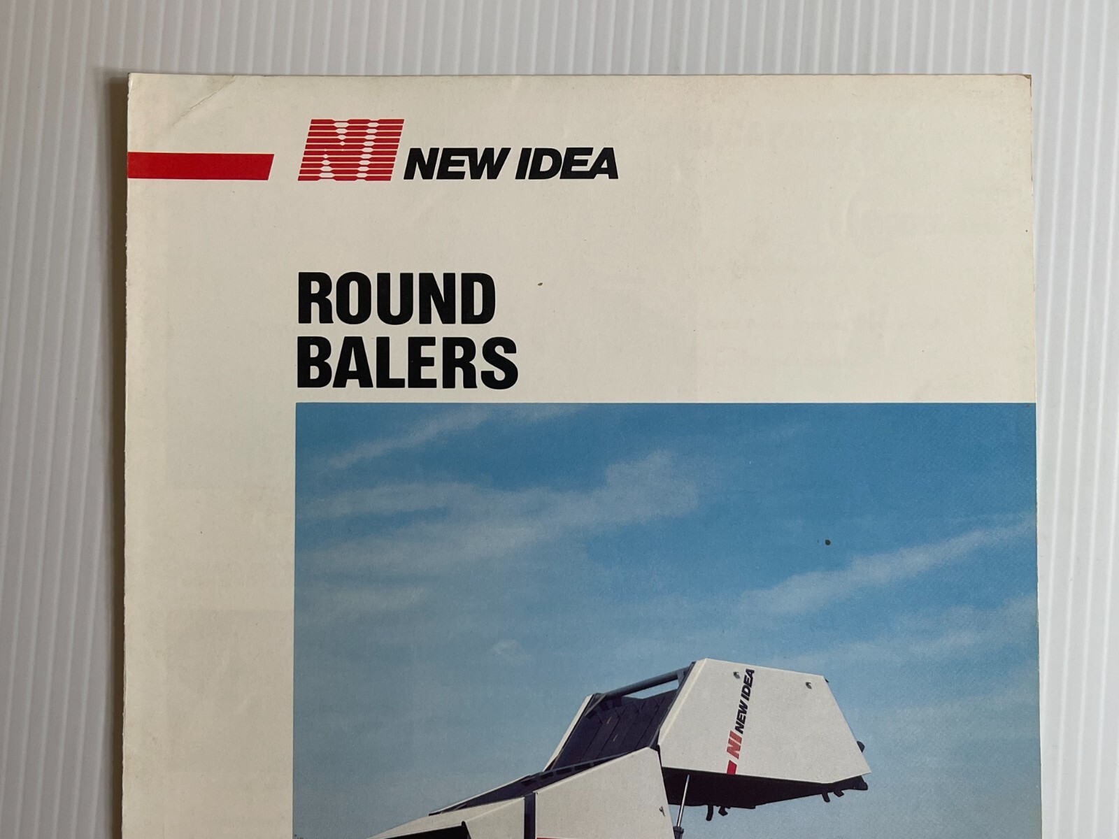 New Idea Round Baler Sales Brochure (Original Sales Brochure) *1980s*