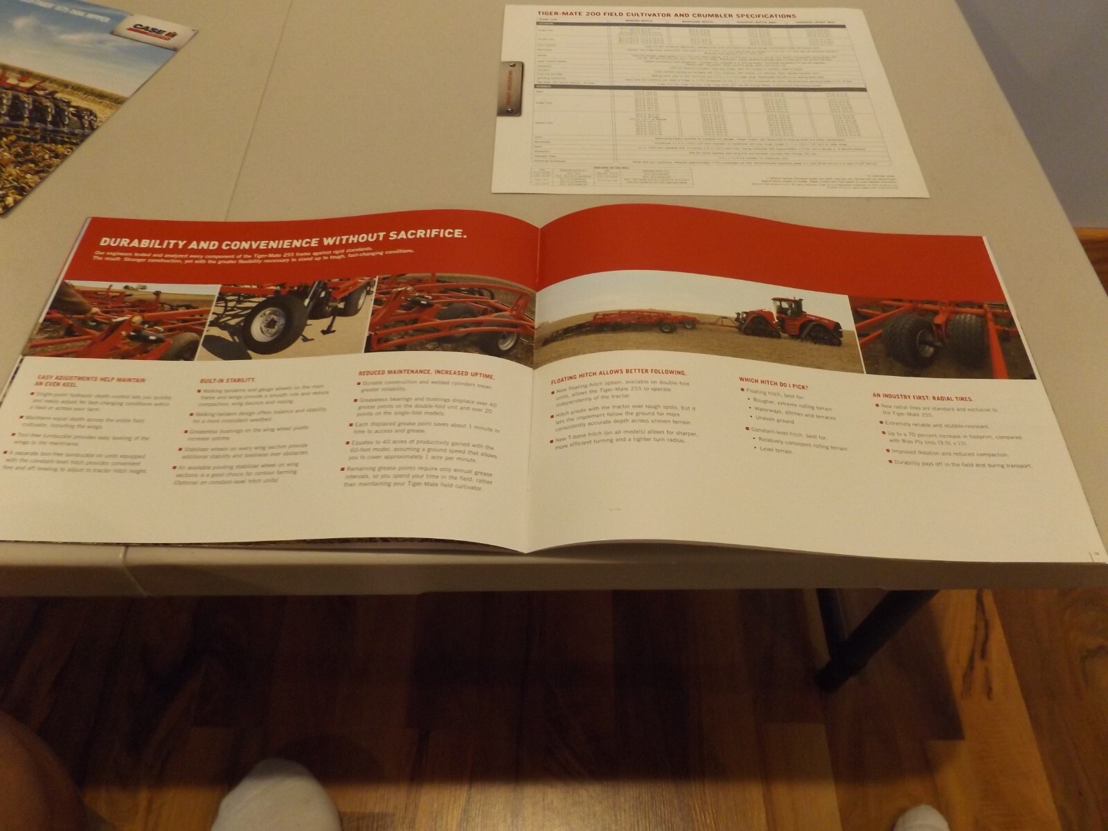2-pc. CASE-IH TIGER-MATE 200 & 255 FIELD CULT. LIT #CIH01091301, CIH07271602,