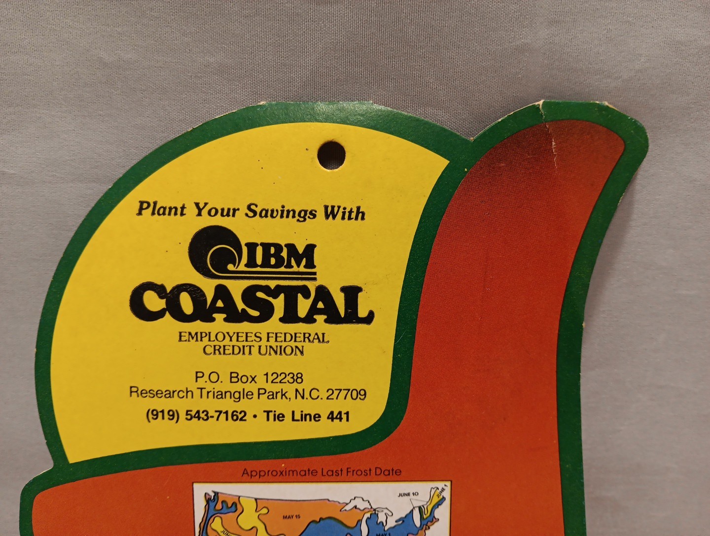 Vintage 1975 Dr Goddards Vegetable Wheel IBM Coastal Employee Credit Union