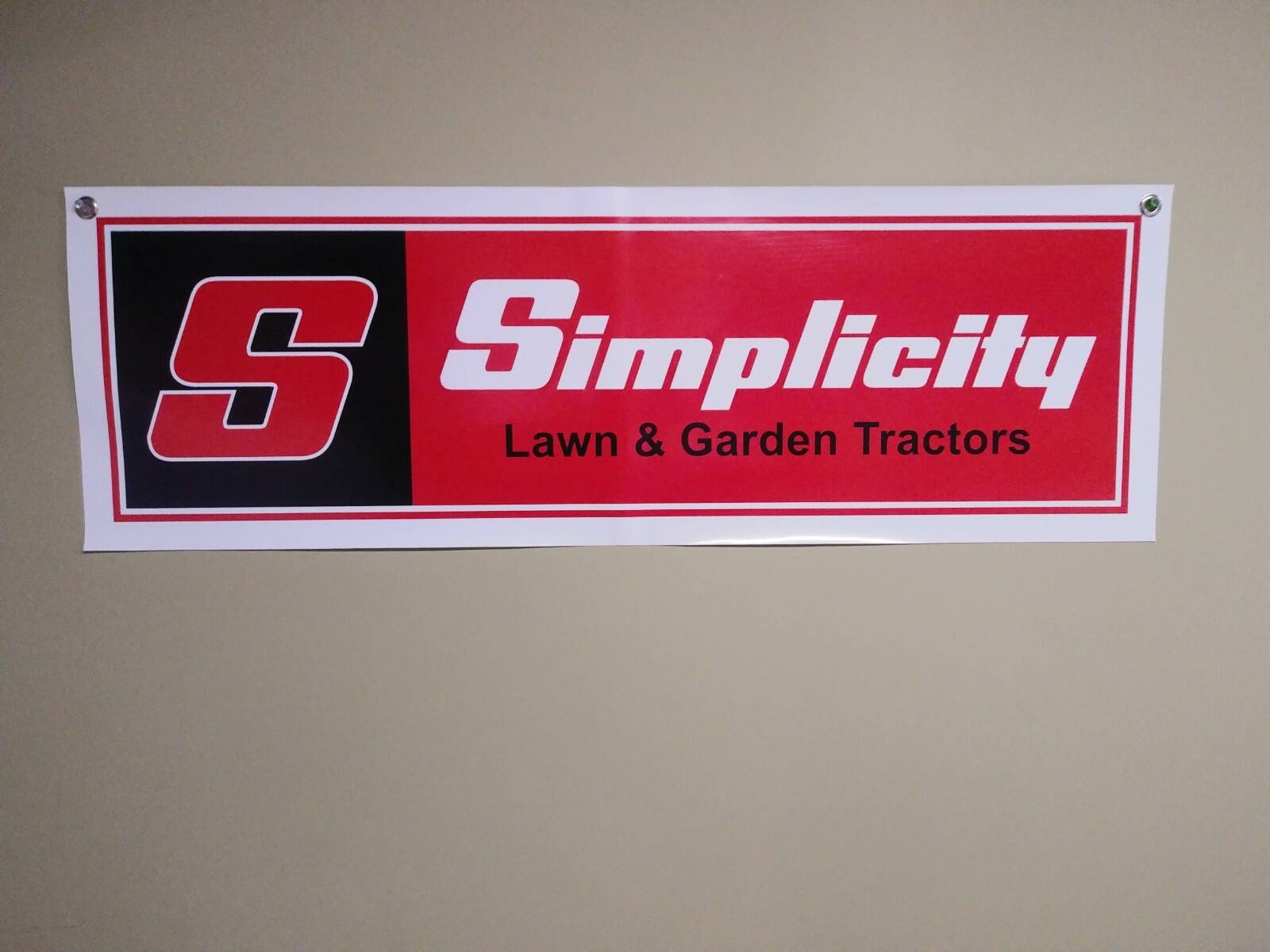 SIMPLICITY Zero turn mowers Logo BANNER SIGN lawn garden tractors