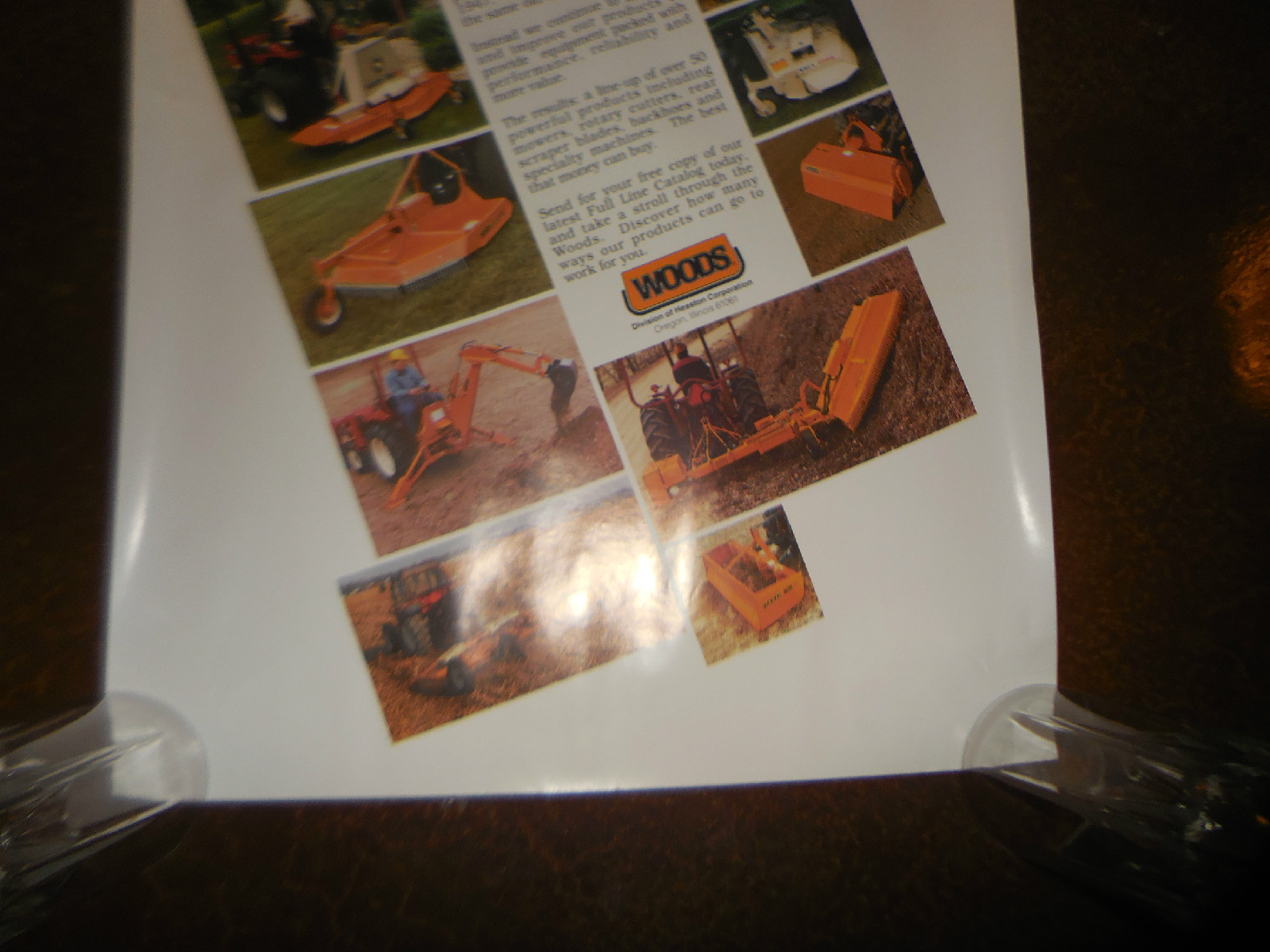 Original Woods Hesston Corp. Power in the Palm Sales Poster 17&Prime; X 22&Prime; NOS Rare