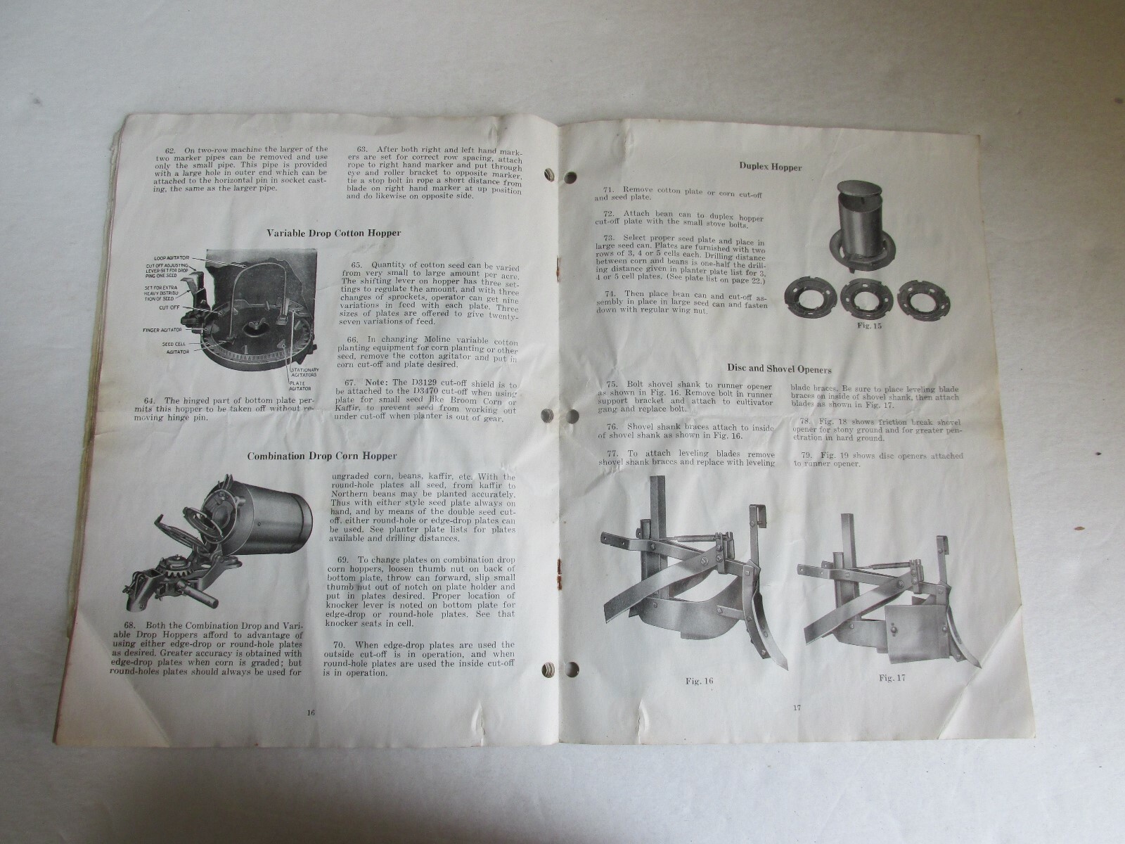 MBF83 Farm Manual Minneapolis Moline MM Directions Universal U Tractor Implement