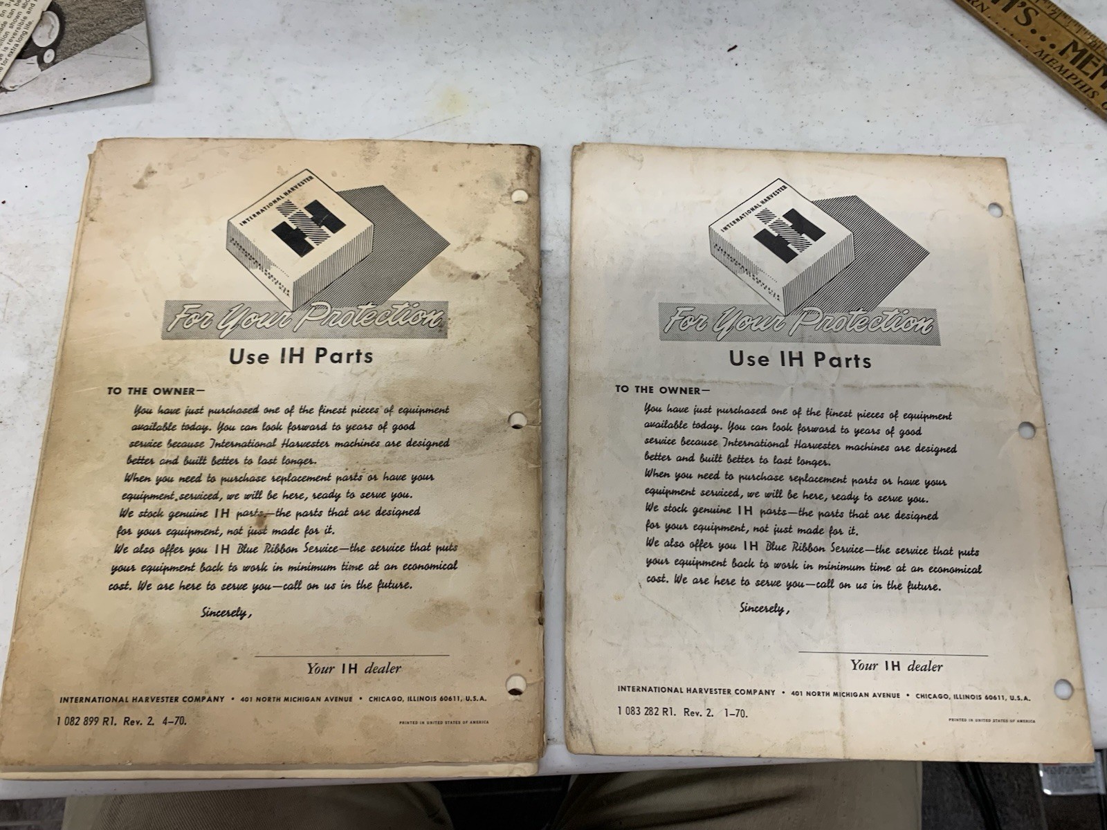 2 Cub Cadet Manuals IH Tractor And Mowing Attachment Used International