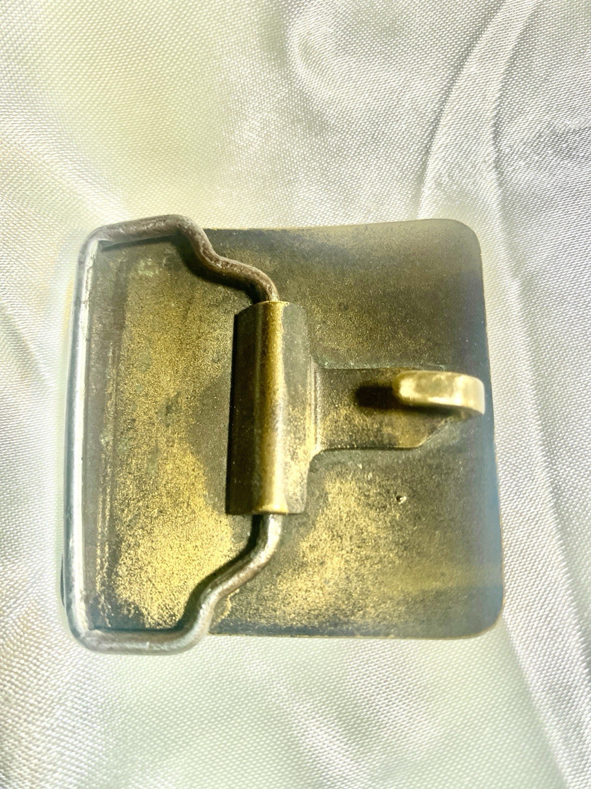 VINTAGE GROVE HYDRAULIC CRANES Brass Belt Buckle ADVERTISING