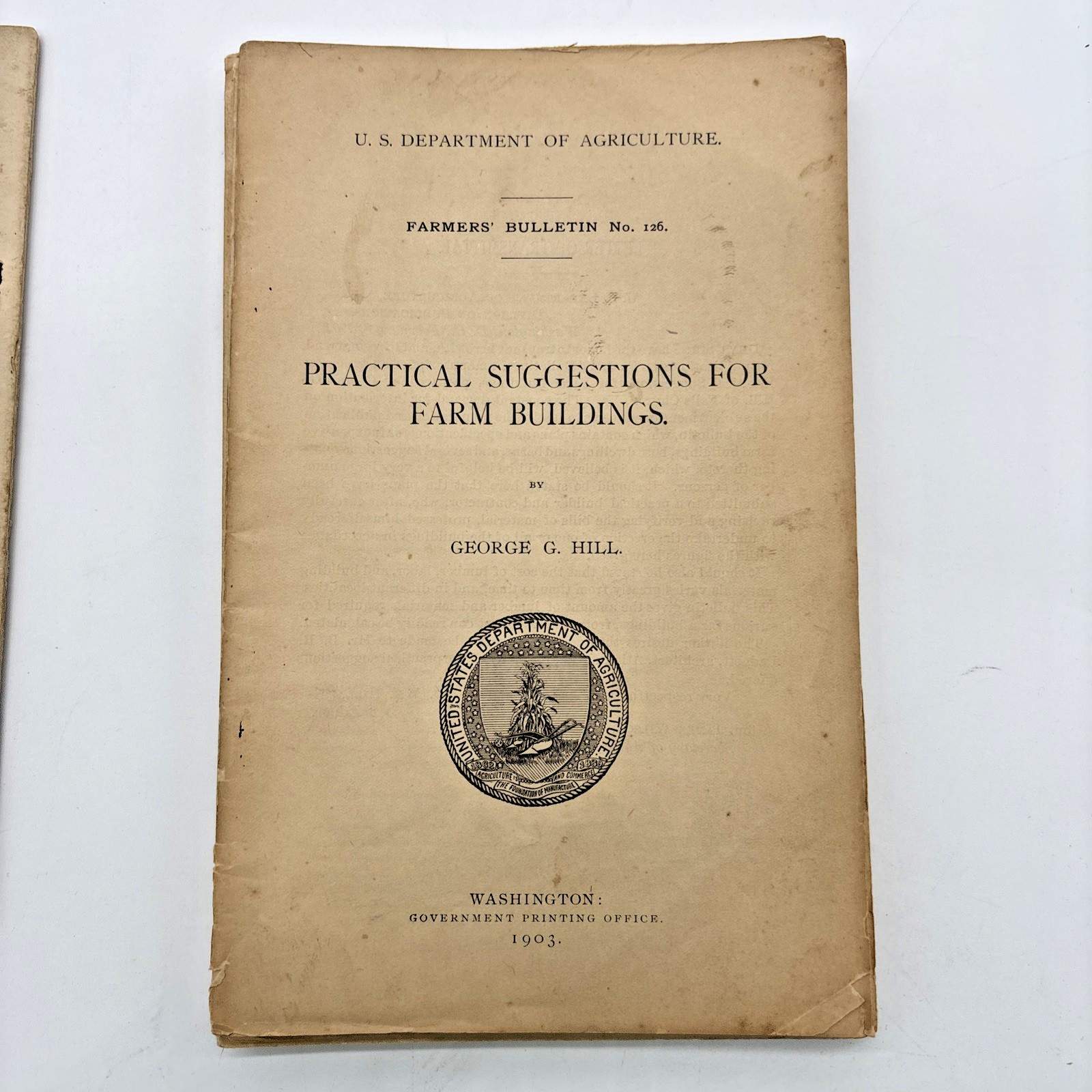 1898, 1900’s-1930&rsquo;S U.S DEPARTMENT OF AGRICULTURE FARMERS&rsquo; BULLETINS LOT OF 14