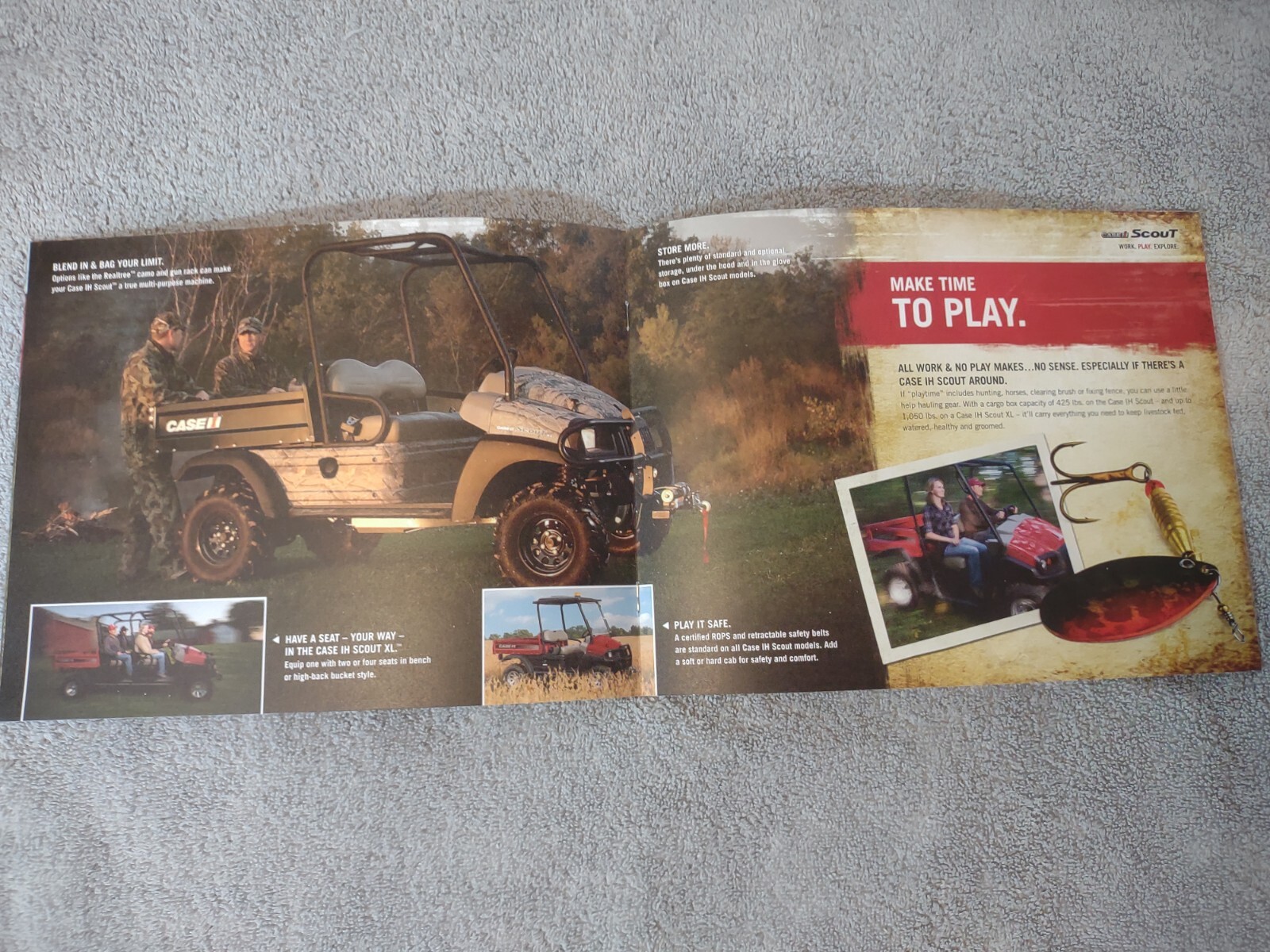 Case IH Axial-Flow Scout Air Drill Air Cart Sales Brochures. Lot Of 4 Brochures
