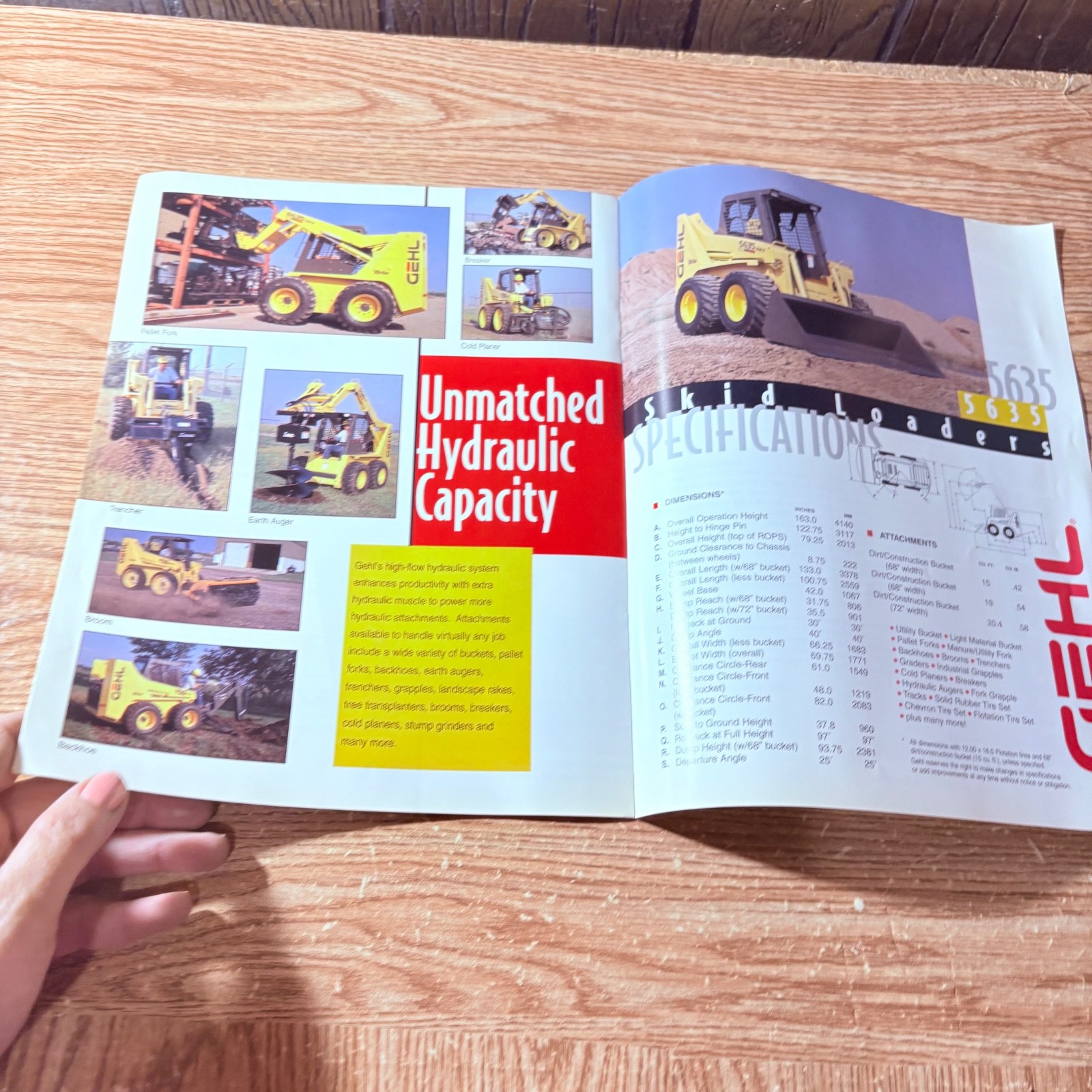 Gehl 5635, 6635 Skid Steer Brochure 12 Page