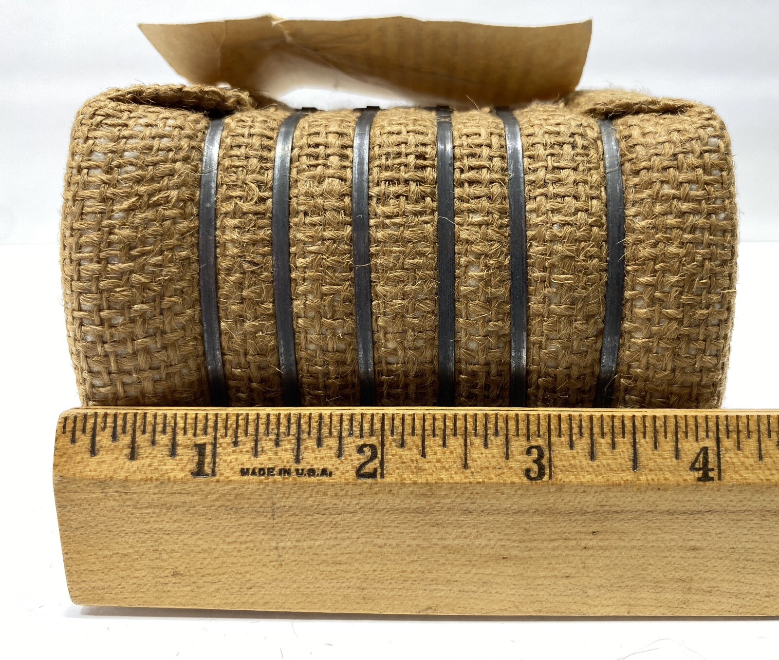 Vintage Cotton Bale Advertising Souvenir Mini Miniature Tag C & L Mini Bales
