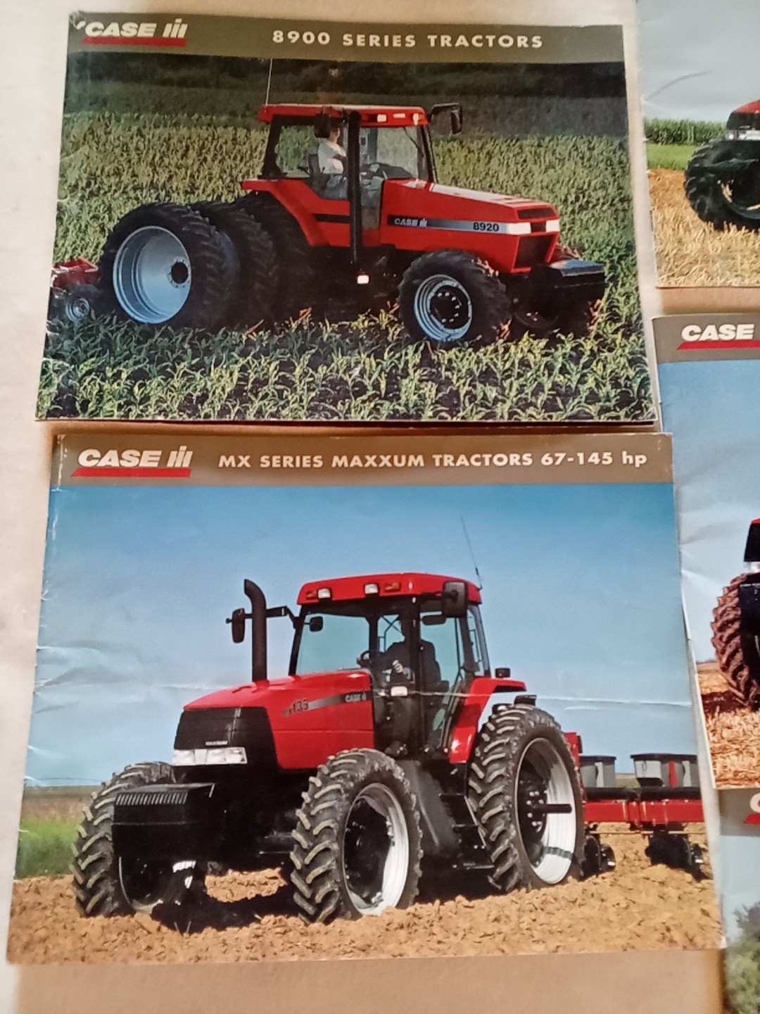 Lot 5 Case Tractor 8900 Maxxum Magnum Sales Brochure Literature Advertising