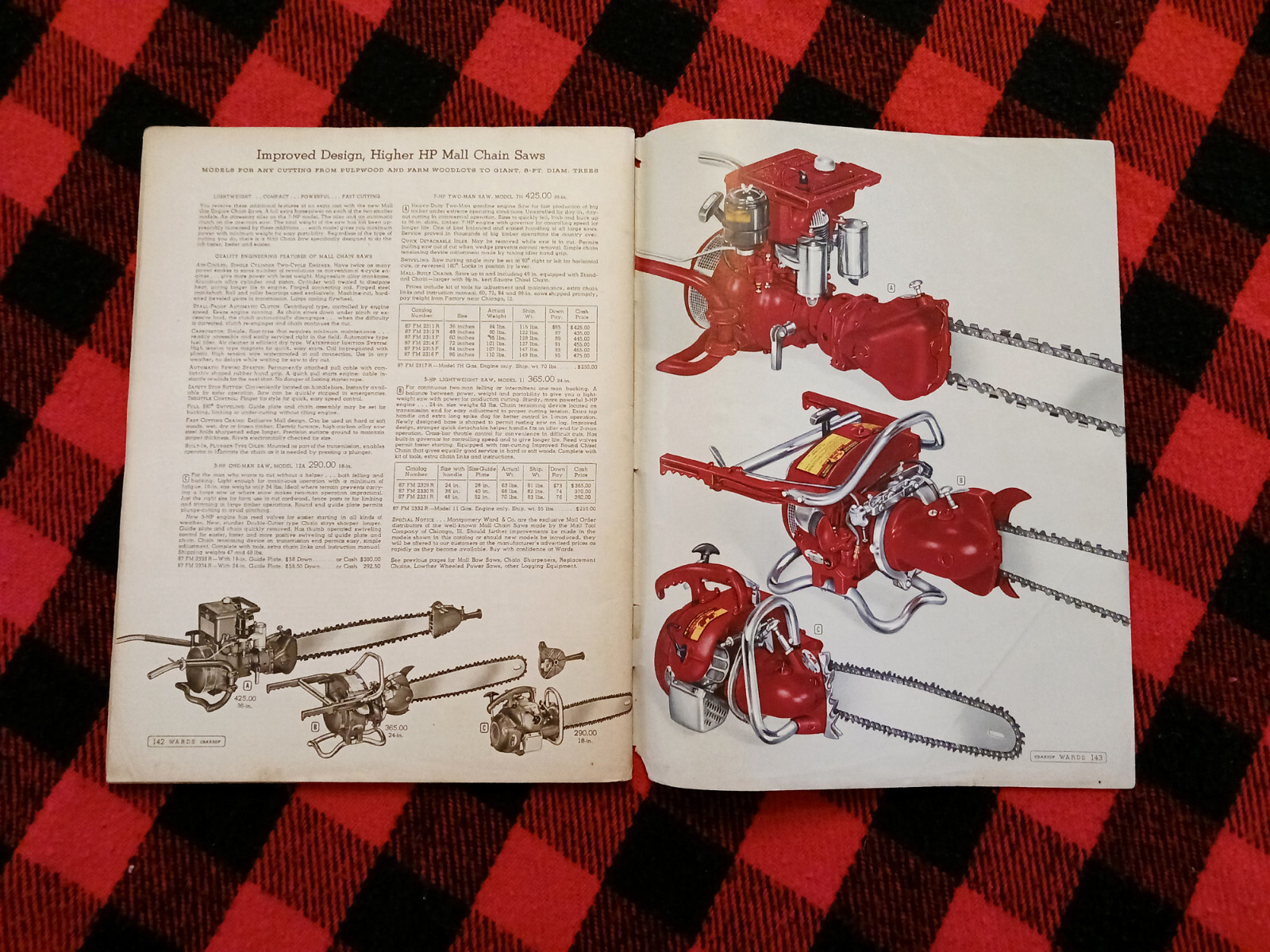 1951 Montgomery Ward Farm Catalog Wards Hoe Plow Trac Garden Tractor