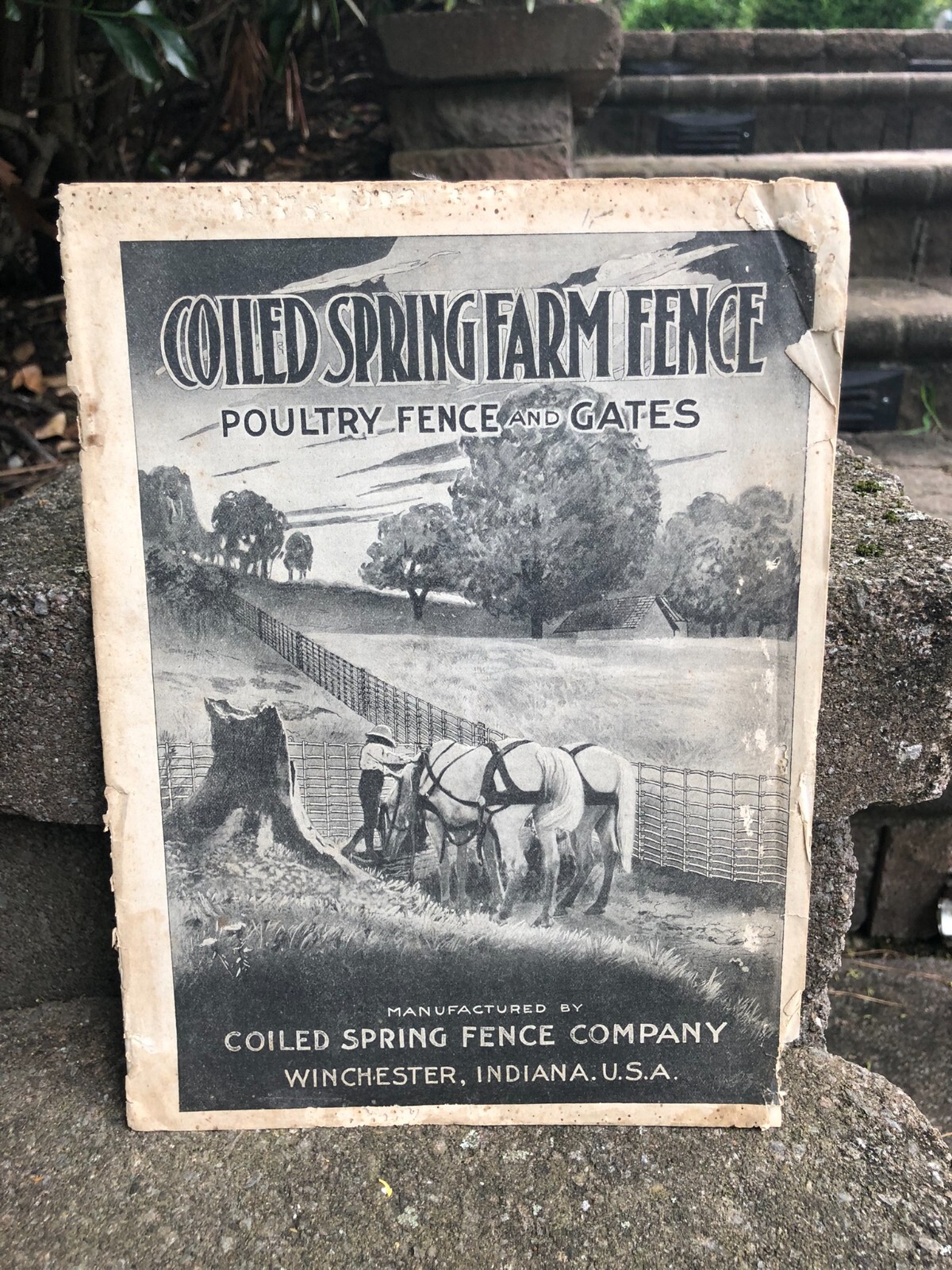 Vintage Coiled Spring Farm Fence Brochure