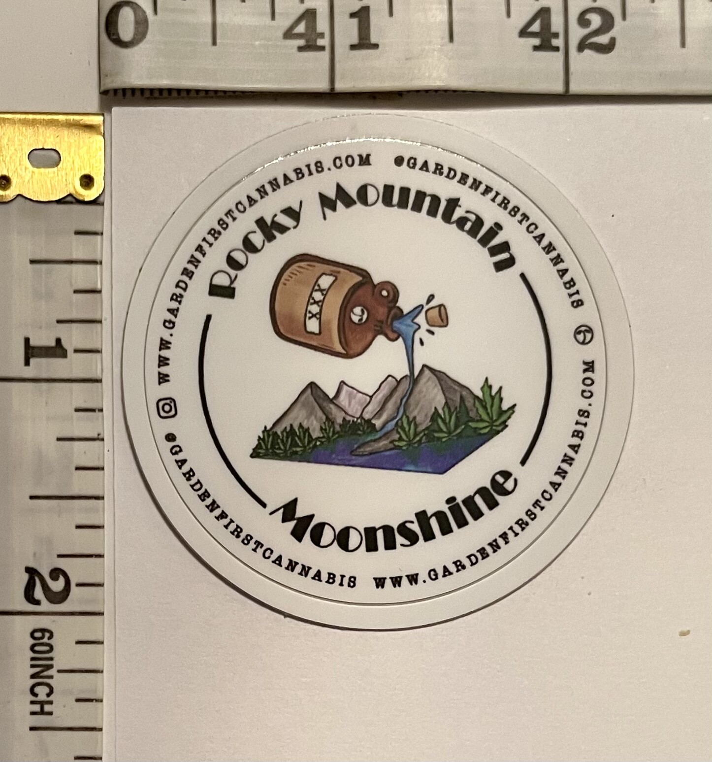 GARDEN FIRST Vinyl Sticker – Oregon, USA Cannabis Industry Advertisement