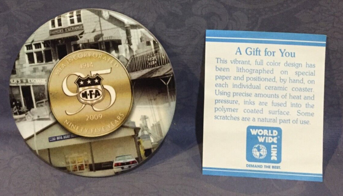 MFA Incorporated 1914-2009 Ninety Five Years Coaster