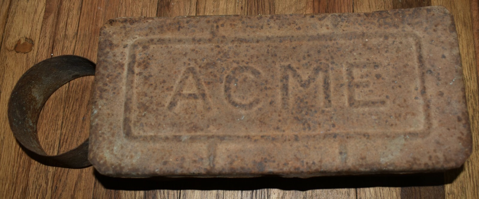 Antique Vintage ACME Farm Tractor Equipment Tool Box w Oil Can Ring