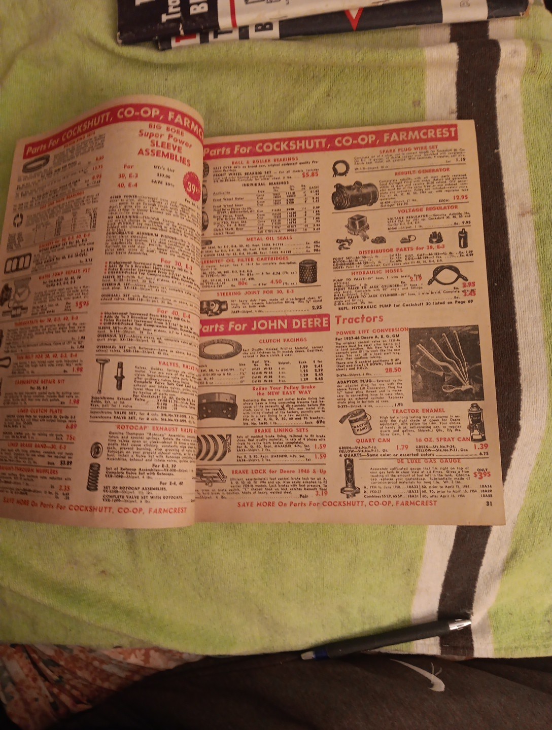 1959 Tractor SUPPLY COMPANY PART GUIDE Blue BOOK Agricultural Machinery Magazine