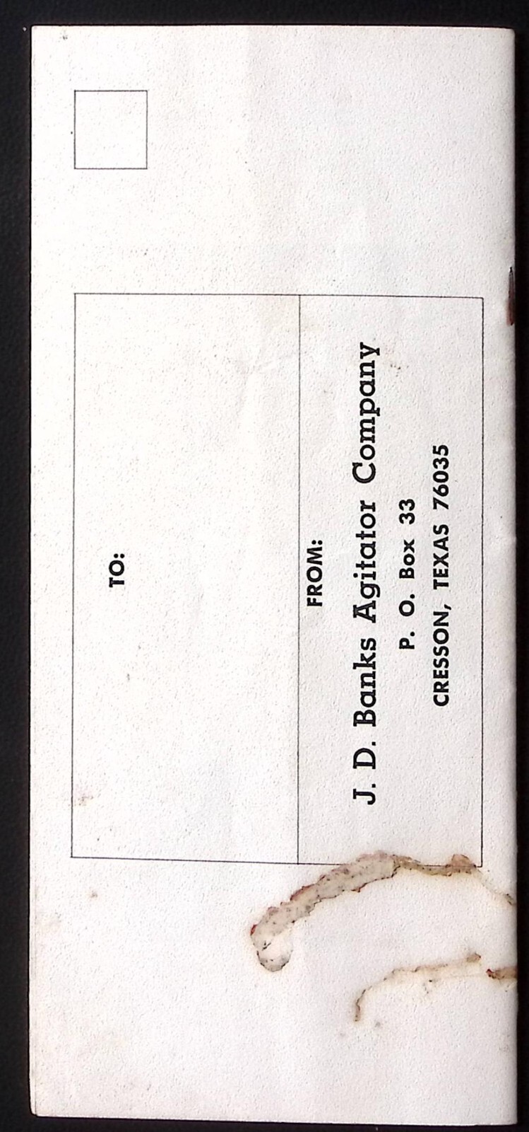 VINTAGE CRESSON TX J.D. BANKS AGITATOR CO PRODUCT CATALOG MINNOW SUPPLIES Z1264