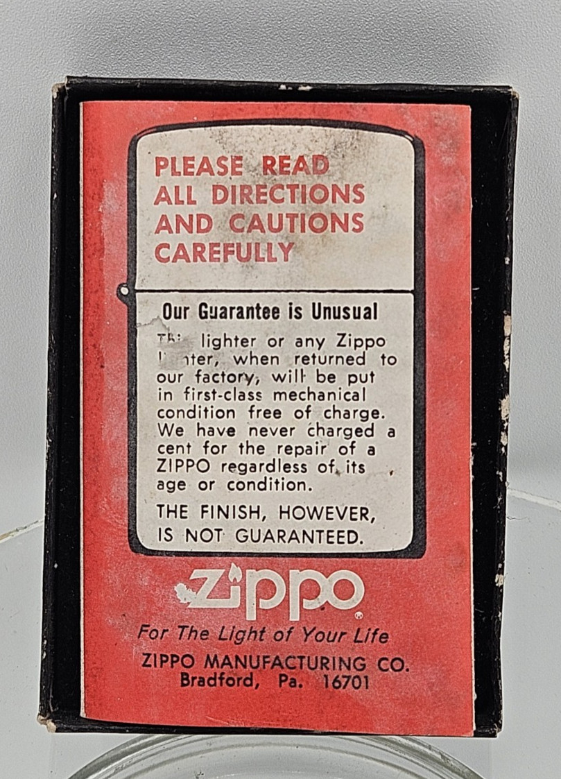 Vintage Hit & Miss engine advertising ZIPPO lighter in original box. NOS!