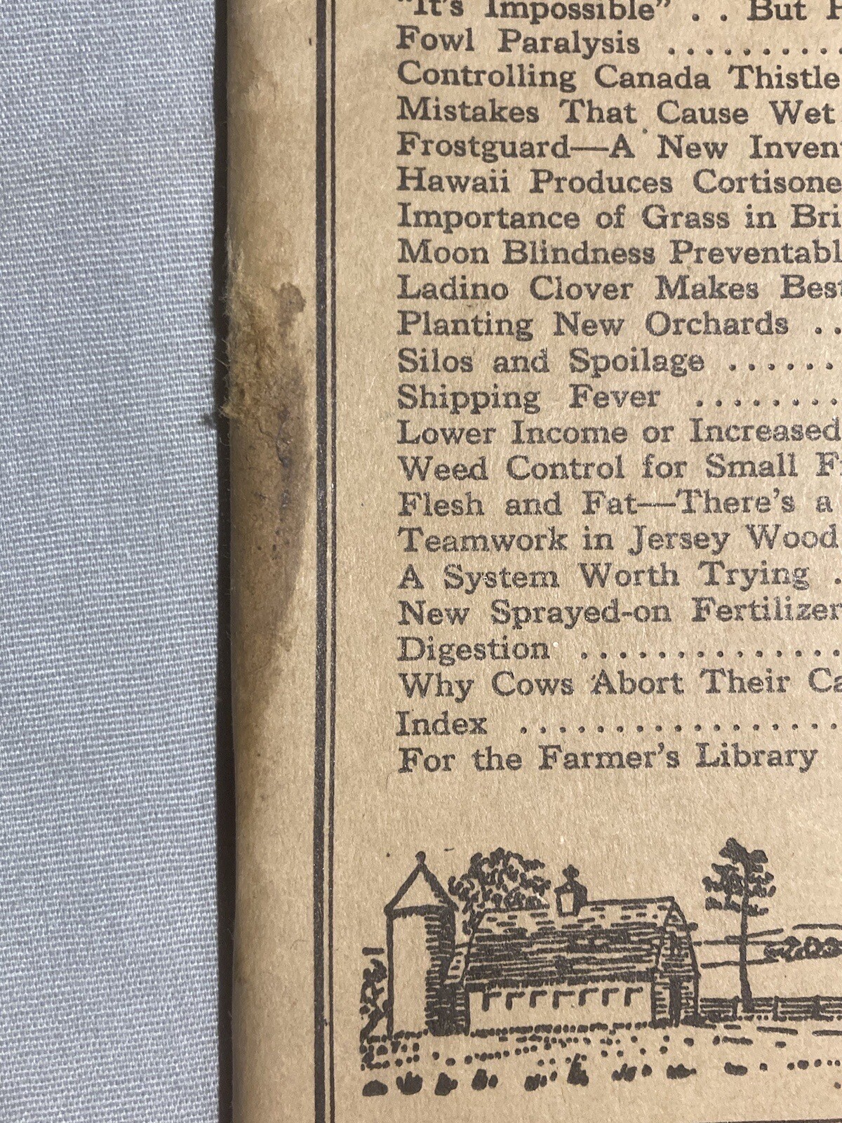 Farmers Digest Magazine November 1949 Storing Crops Silos Planting New Orchards