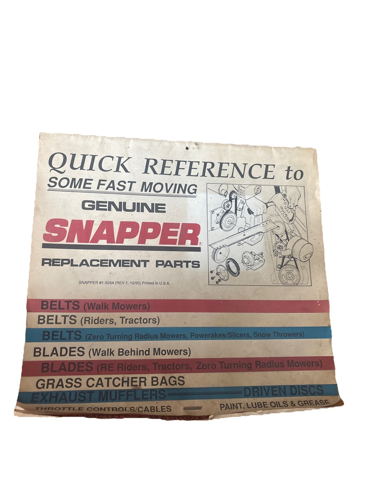 Snapper Dealership Pamphlet/Brochure