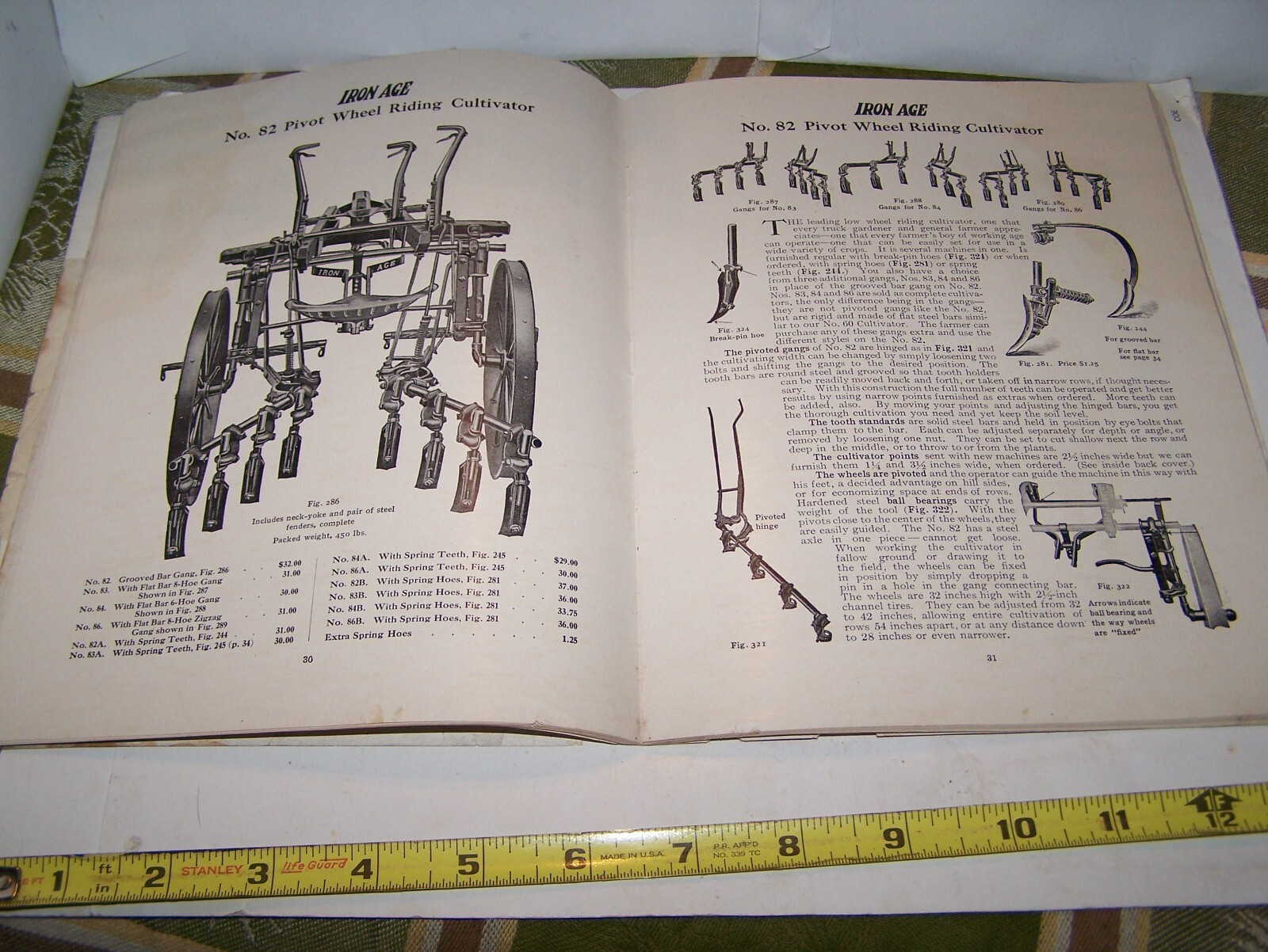 IRON AGE 1910 Full Line Sales Catalog Cultivator Plow Planter Farm Garden NICE!