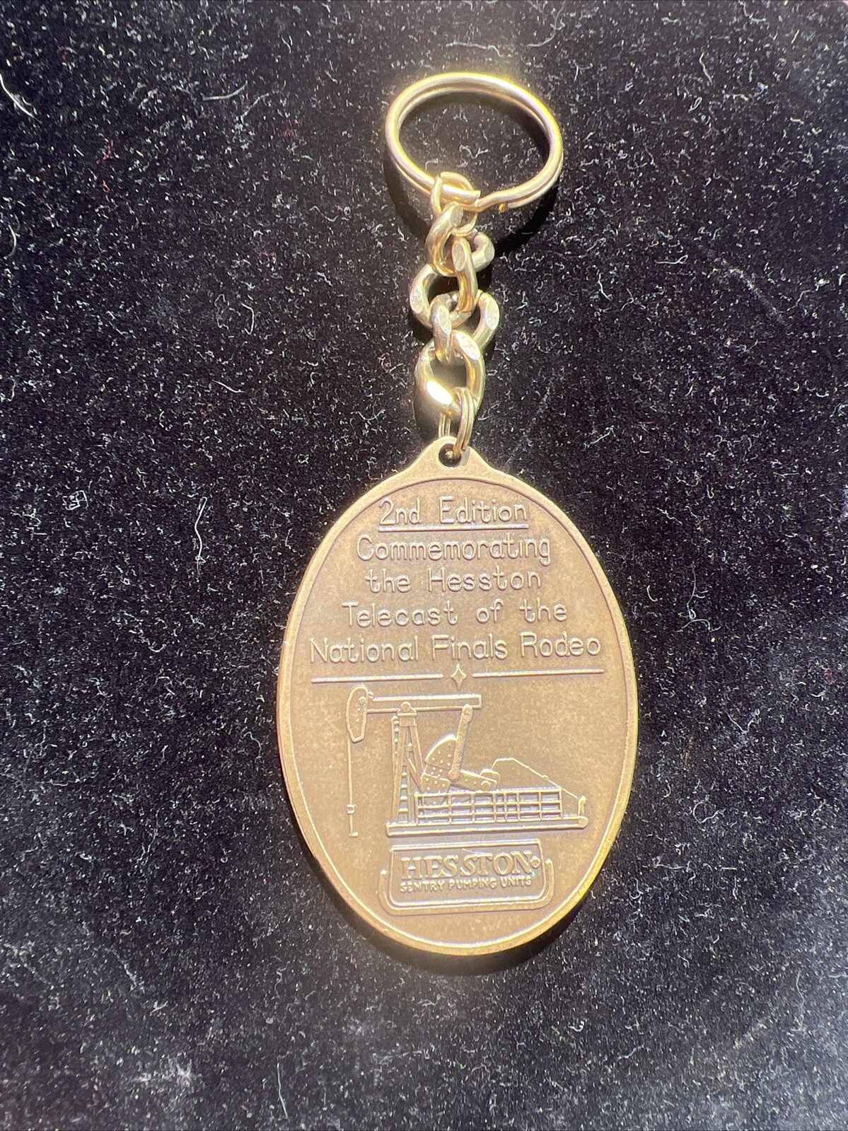 Hesston Key Chain 2nd Limited Edition Sentry Pumpjack Keychain New in Plastic