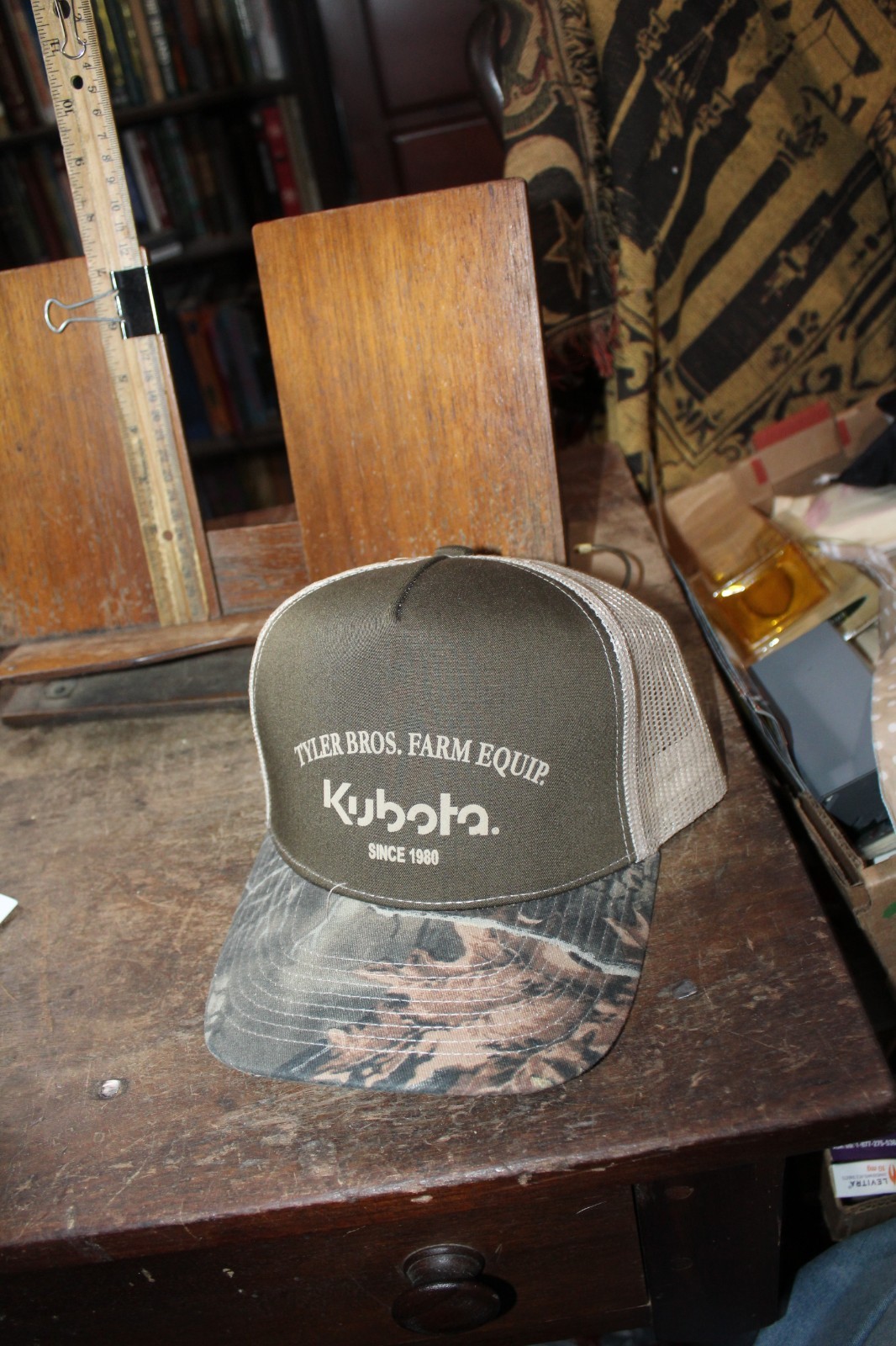 Tyler Brothers Farm Equipment Maryville TN Kubota Mesh Camo Trucker&rsquo;s Hat Cap