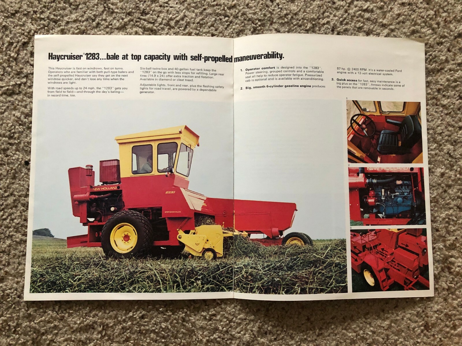 1977 Sperry New Holland 16 X 18 Balers, original sales literature