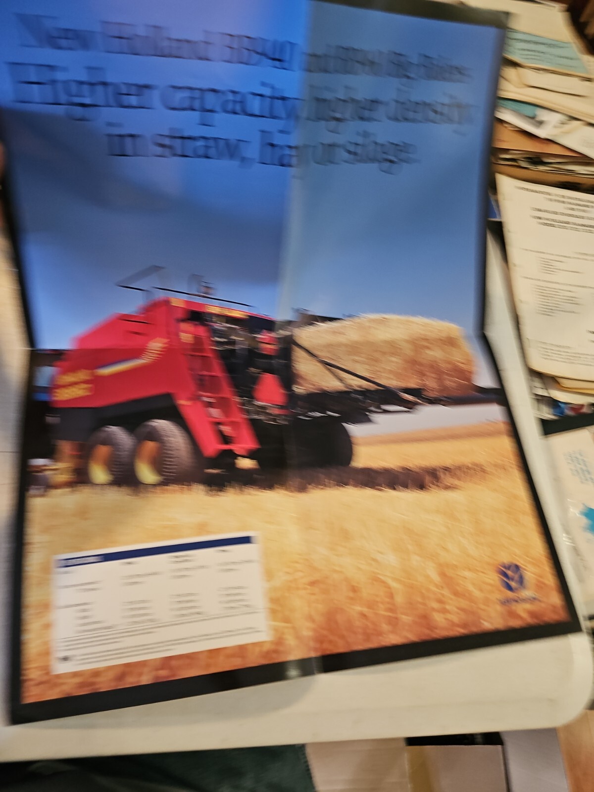 New Holland BB940 BB960 Big Balers Brochure 8 Page Large Poster