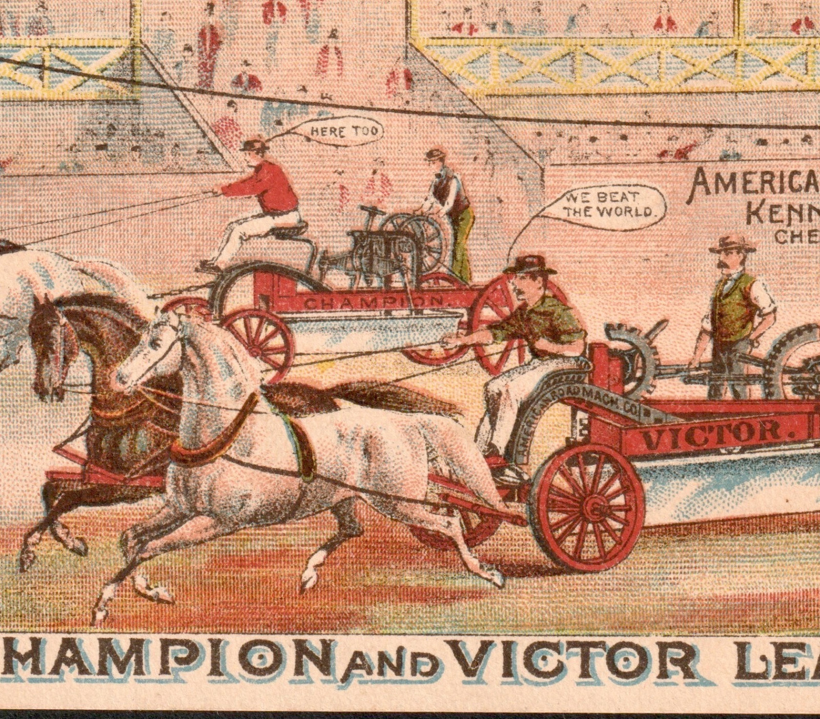 Fantasy American Road Machine Horse Race Track Champion Victor Trade Card RM.8