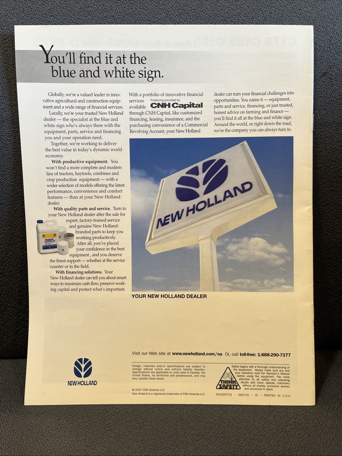 New Holland C175 C185 C195 Sales Brochure