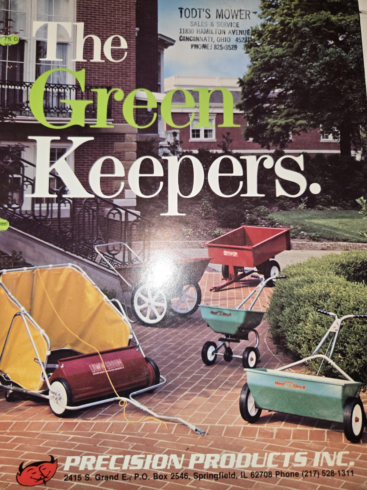 PRECISION PRODUCTS « THE GREEN KEEPERS » SPREADERS AND SWEEPERS BROCHURES