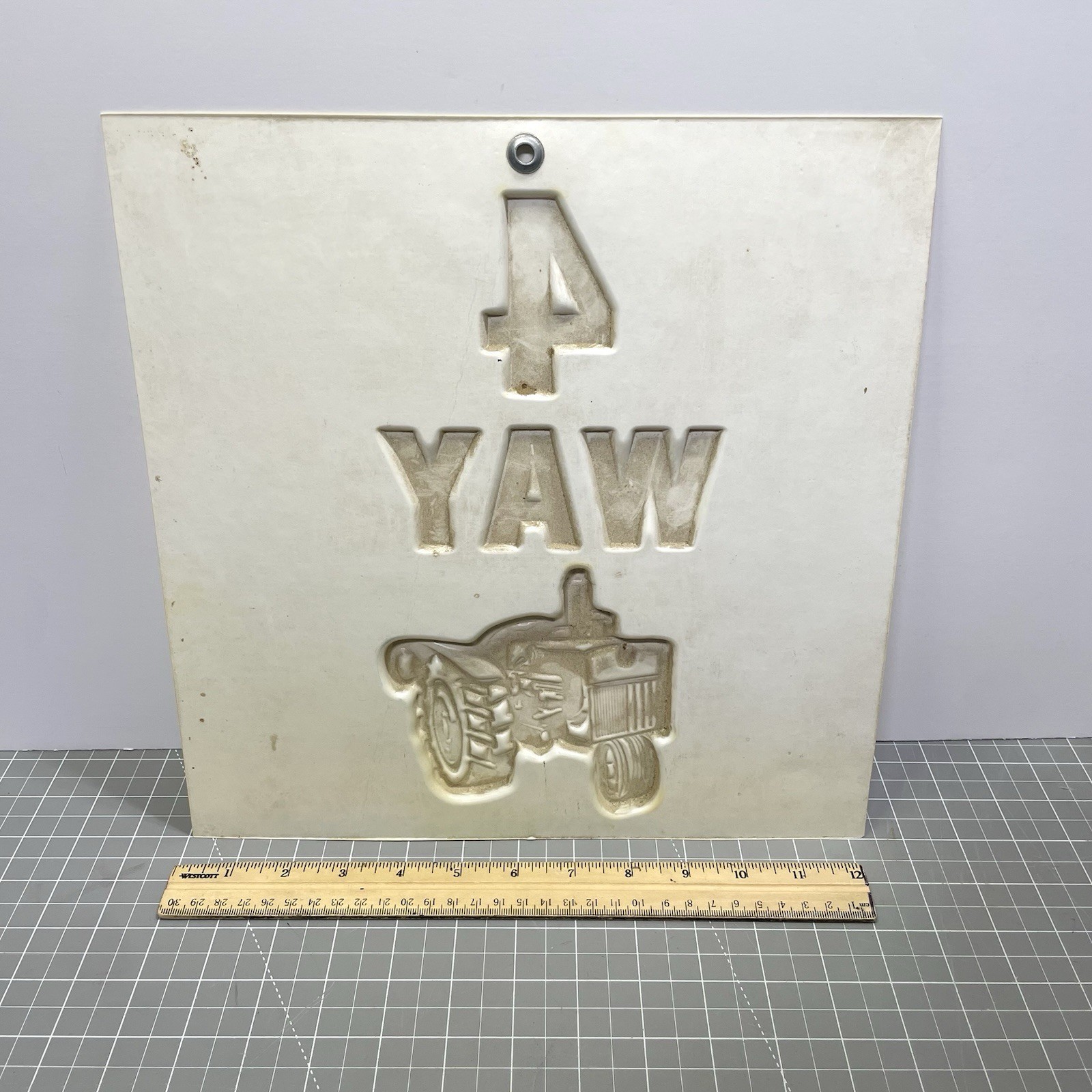 Rare 4 Way Tractor Dealer Display Sign Blow Mold Plastic Farm Equipment Hang