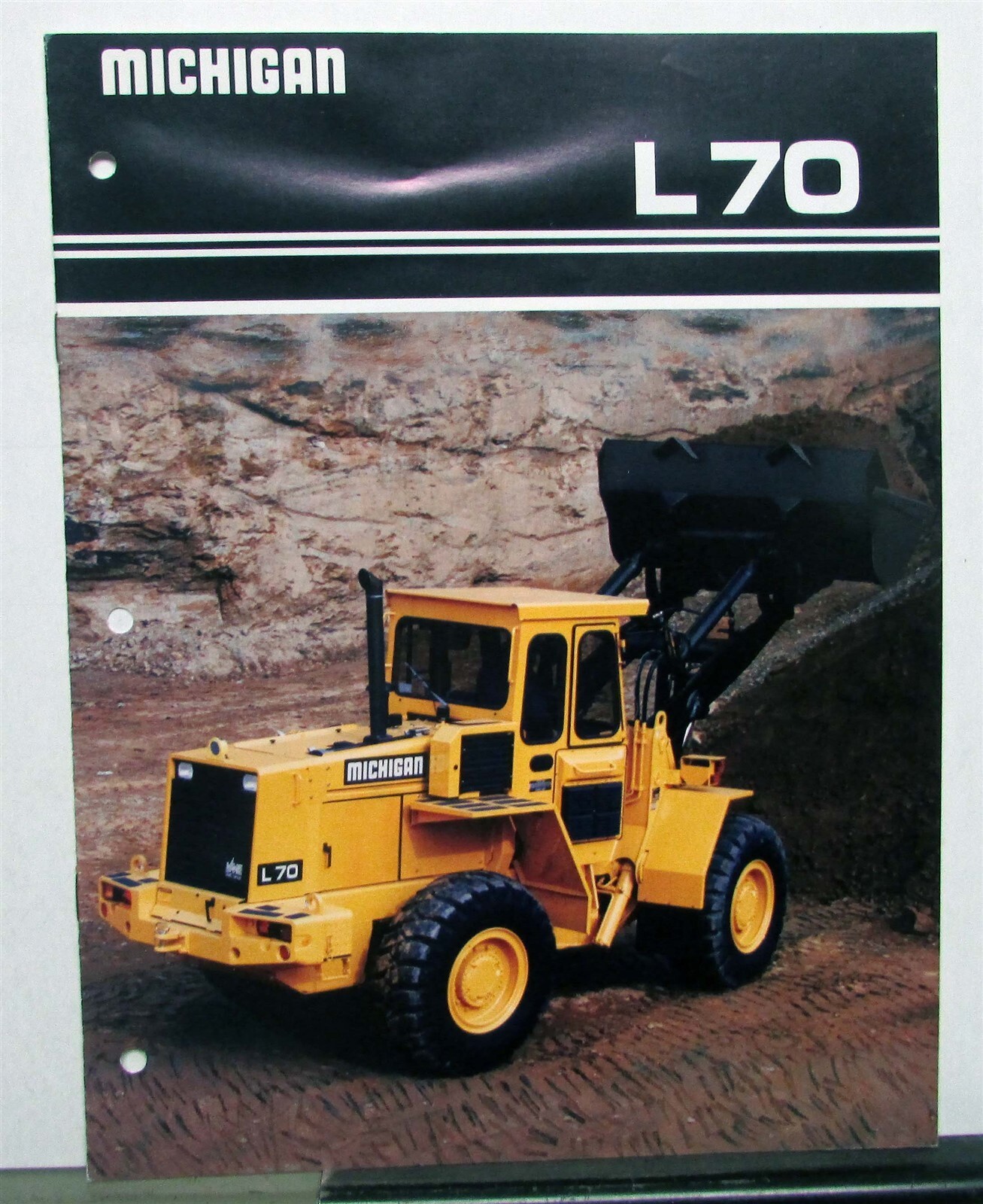 1989 Michigan L70 Wheel Loader Specifications Construction Sales Brochure