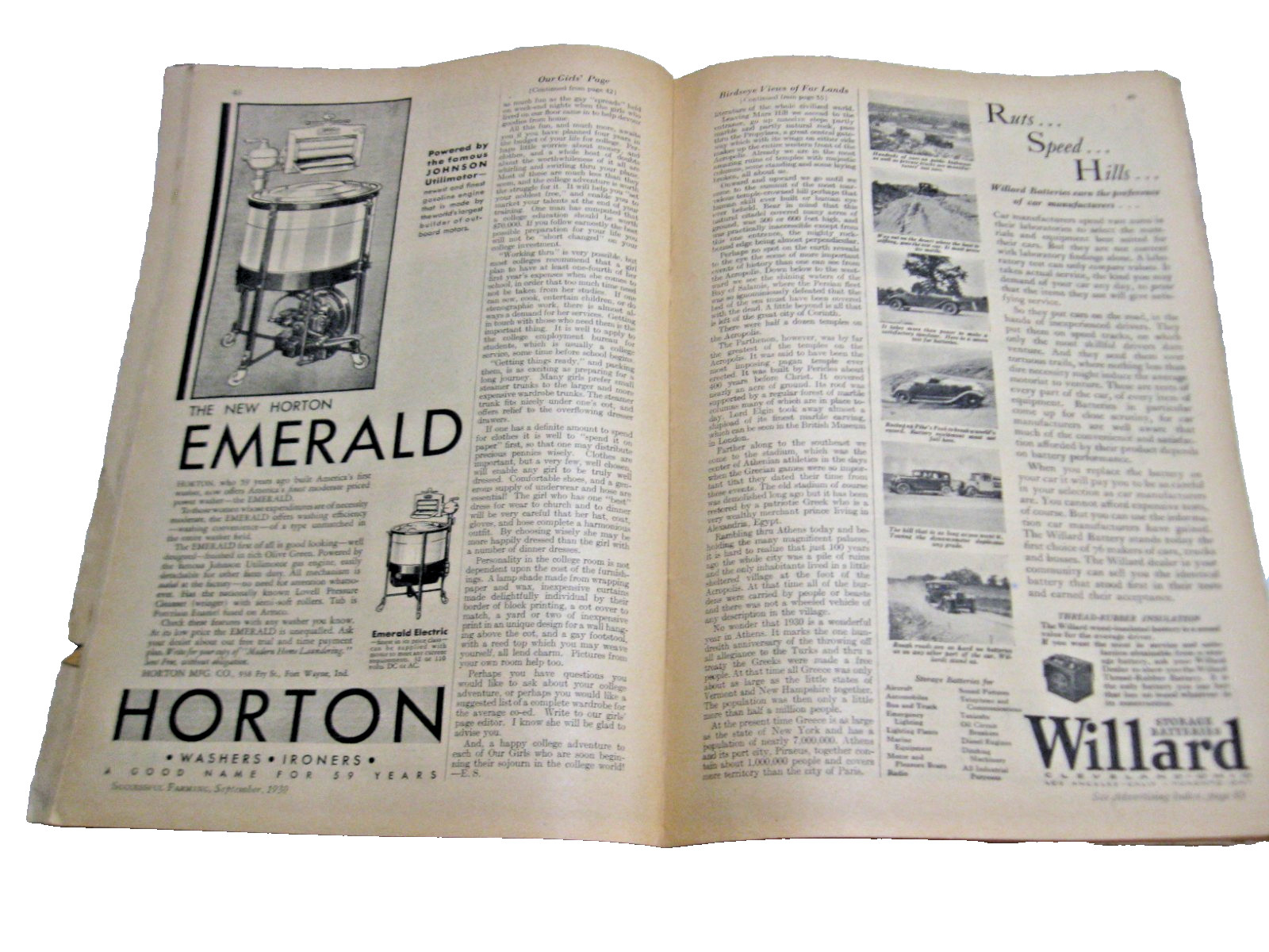 SUCCESSFUL FARMING Dec 1924 Sept 1930 & Renewal Model A IH Mobiloil Buick
