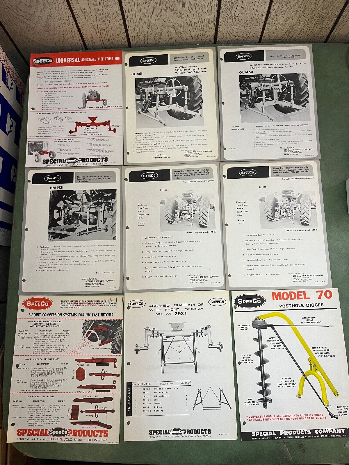 Collection Of SpeeCo Agriculture Equipment Advertising