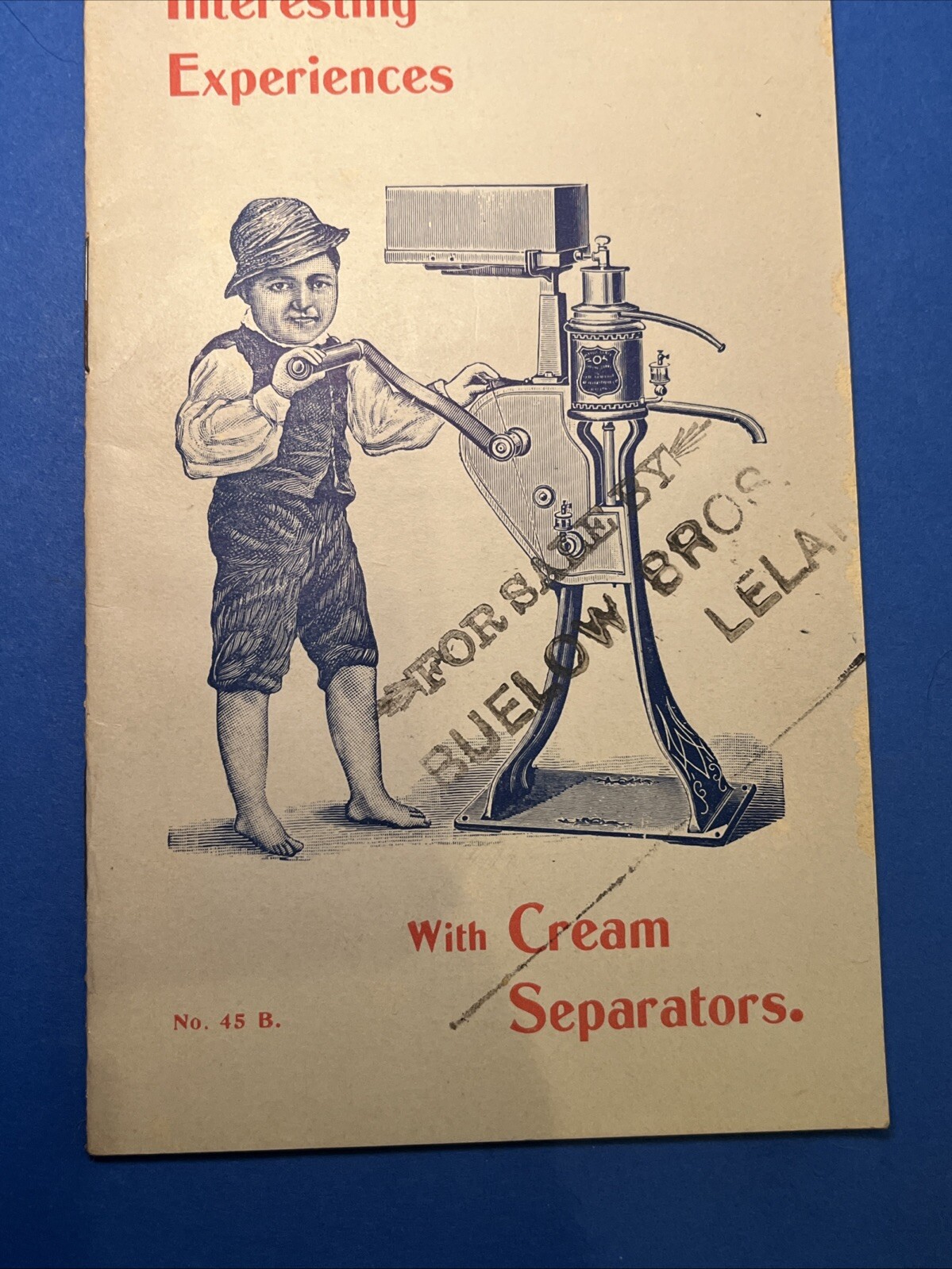 Vintage US Separator Cream Interesting Experiences Testimonial Book Advertising