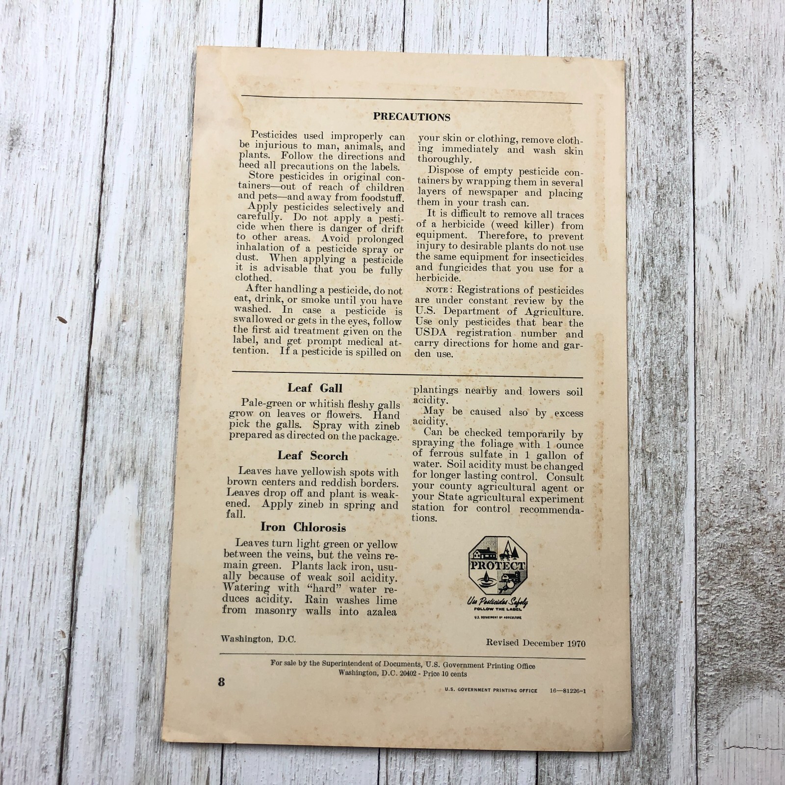 Vintage U.S. Department Of Agriculture Growing Azaleas & Rhododendrons Pamphlet