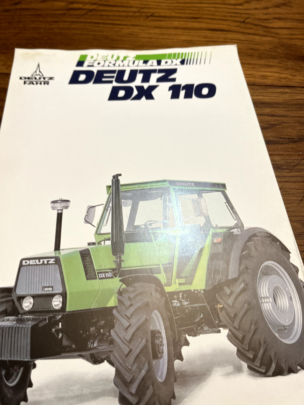 Deutz Fahr DX 110 Tractor For 1978 Brochure FCCA