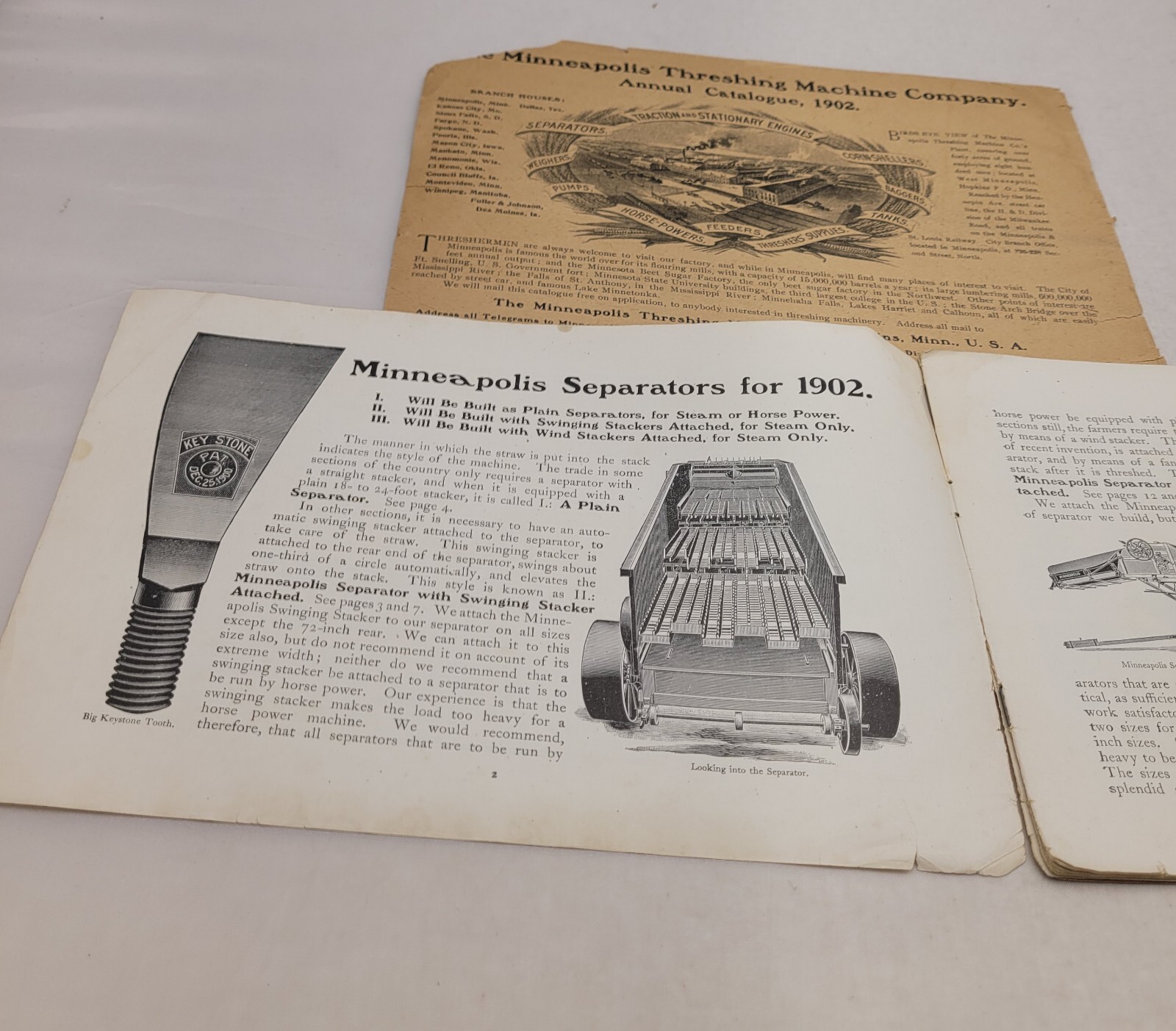 Minneapolis Threshing Machine Co. 1902 Catalog Brochure Minnesota Genuine