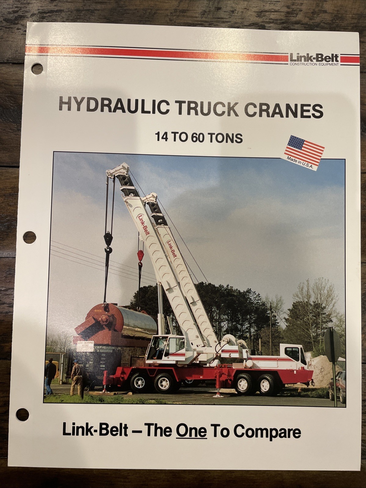 Link-Belt Hydraulic Truck Cranes 14 To 60 Tons Brochure ‘87