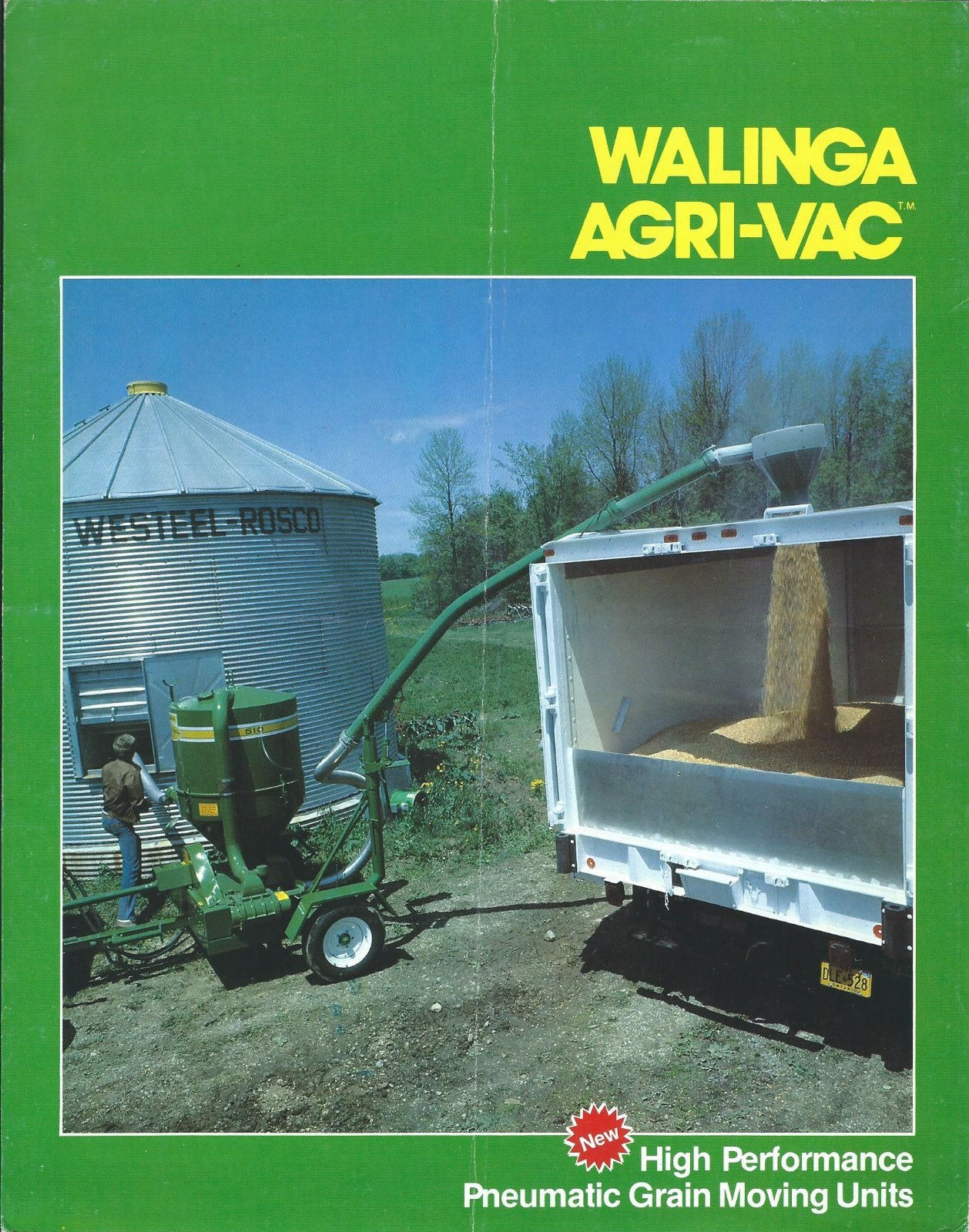 Farm Equipment Brochure – Walinga – Agri-Vac Pneumatic Grain Mover 1984 (F5904)